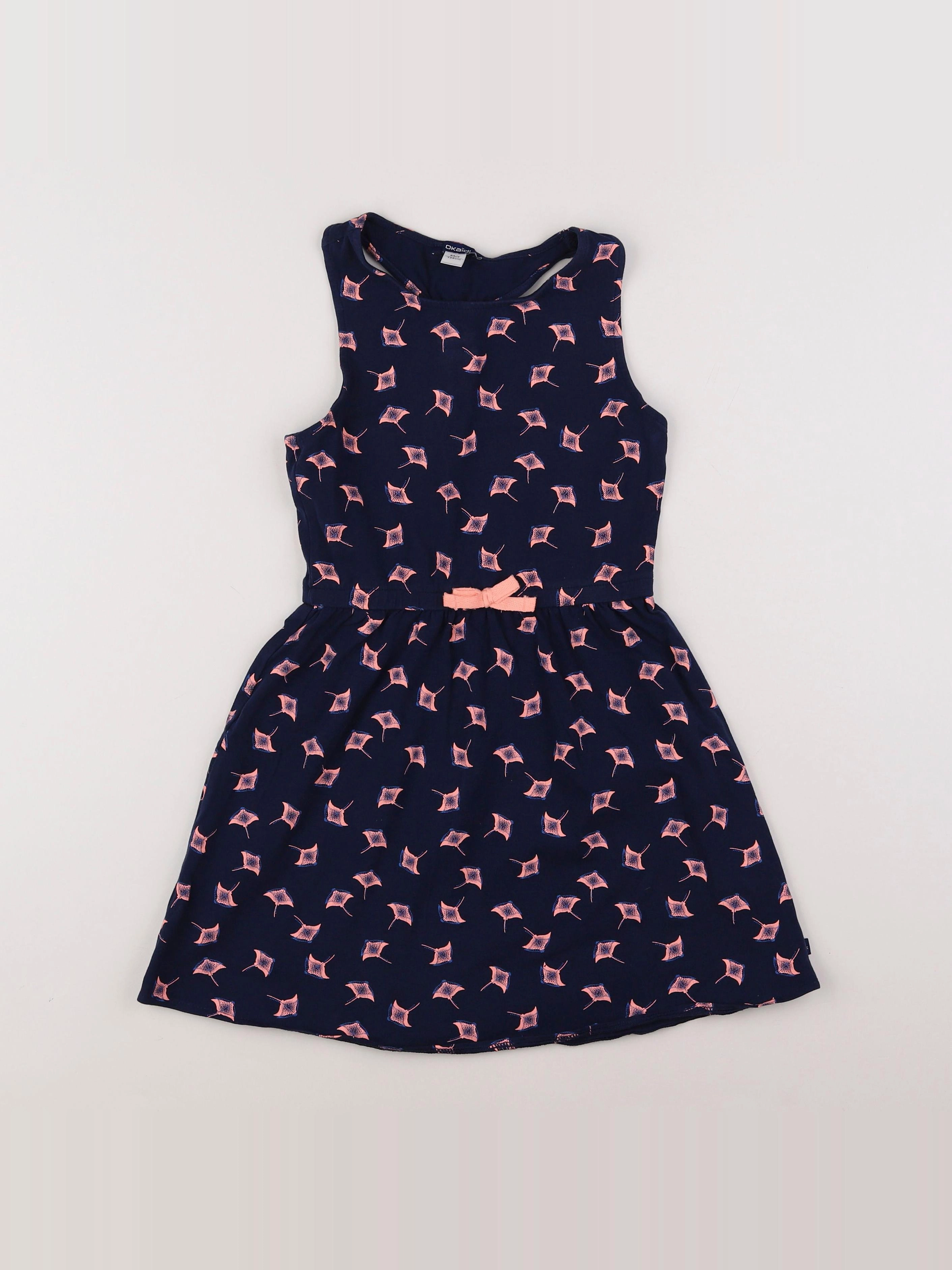 Okaidi - robe bleu, orange - 10 ans