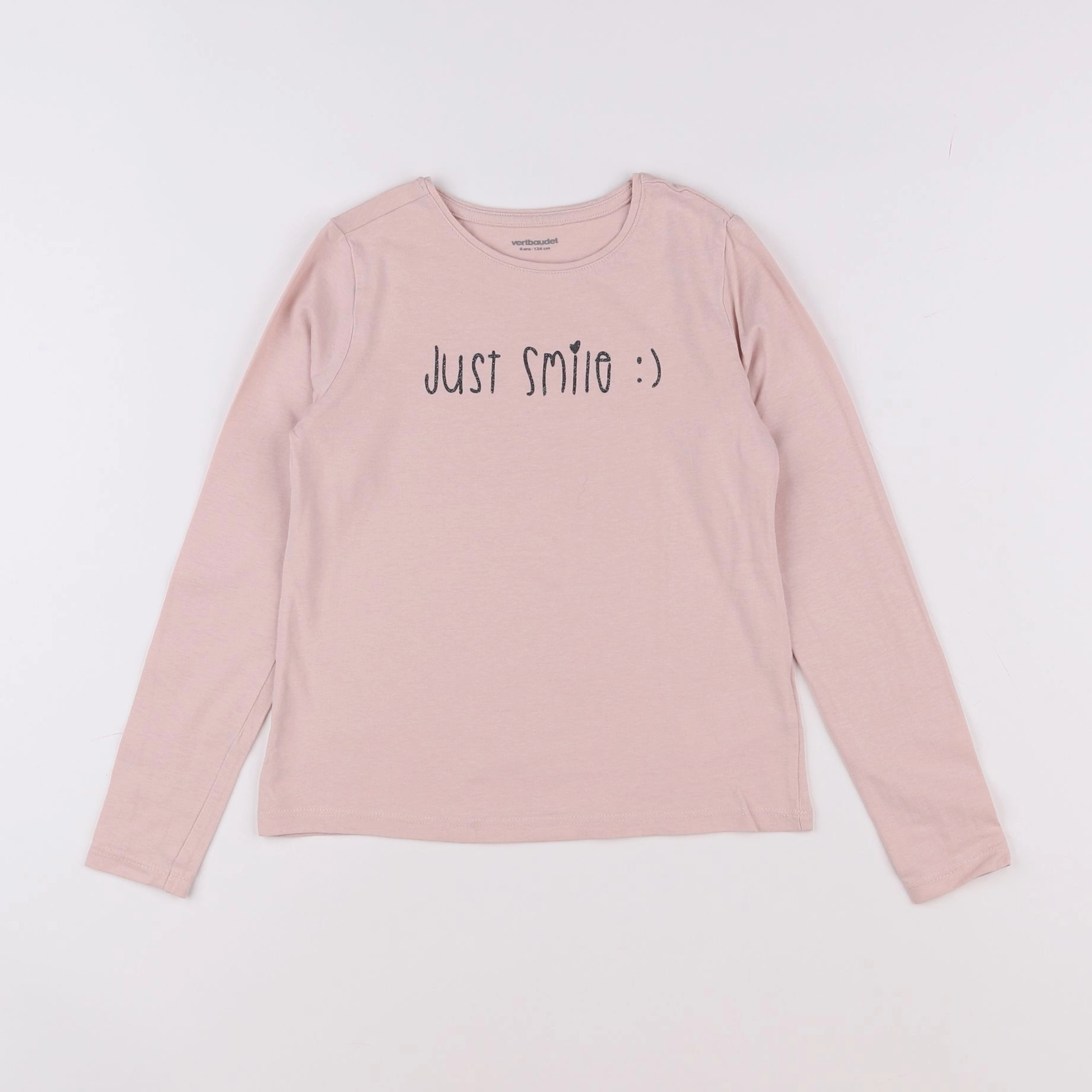 Vertbaudet - tee-shirt rose - 8 ans