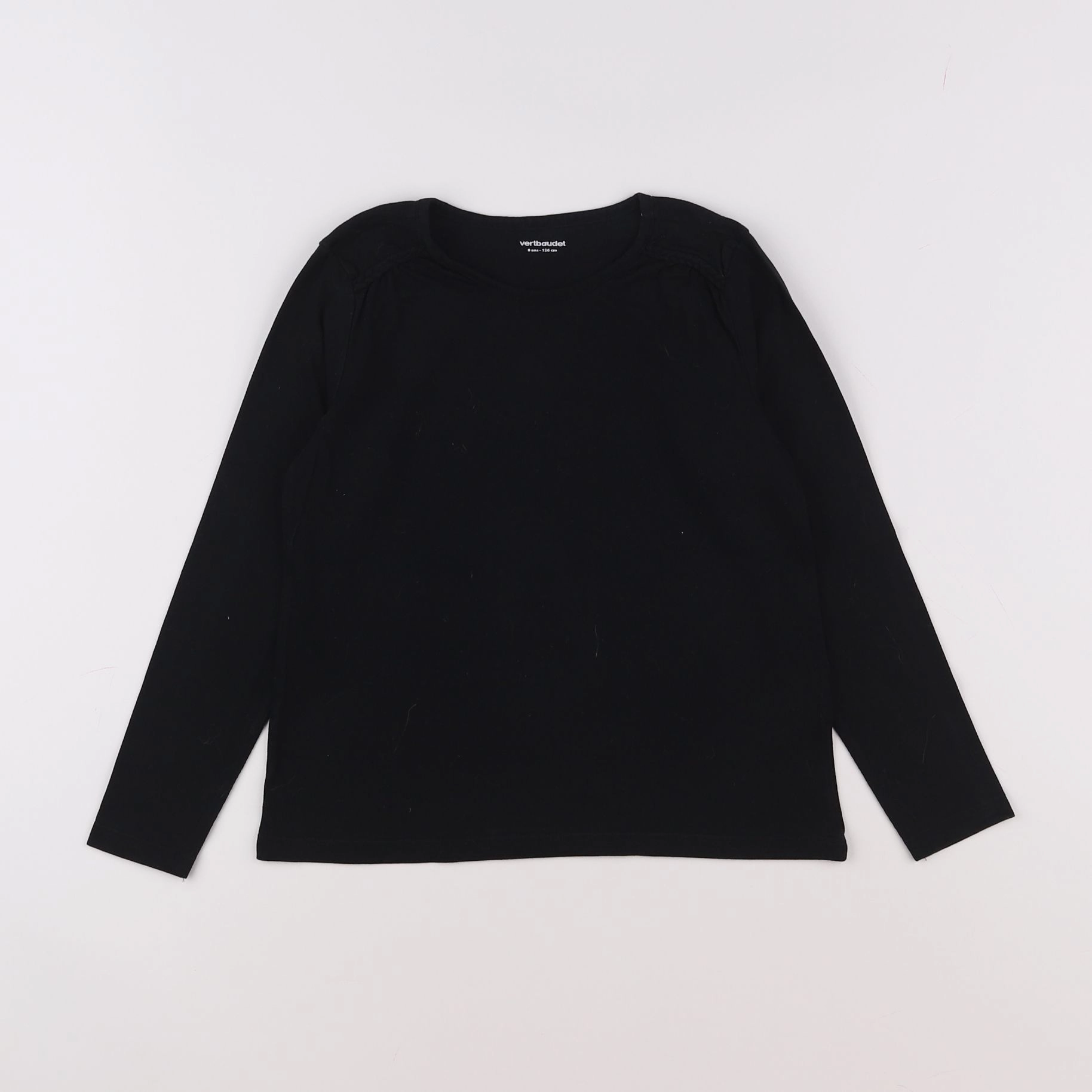 Vertbaudet - tee-shirt noir - 8 ans