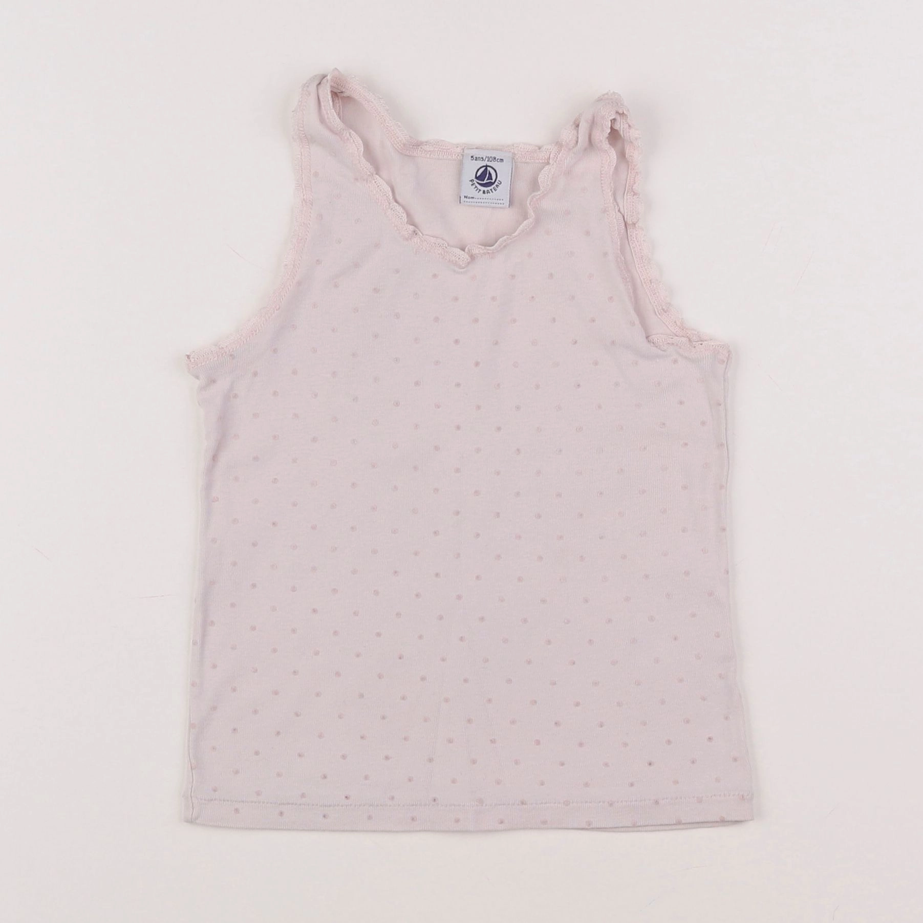 Petit Bateau - maillot de corps rose - 5 ans