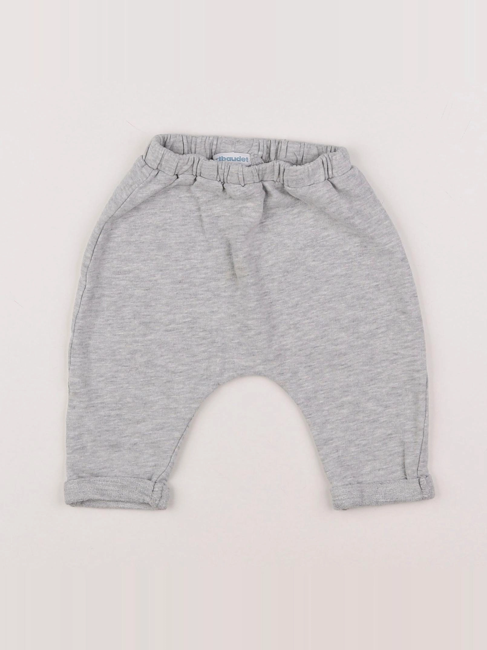 Vertbaudet - sarouel gris - 3 mois