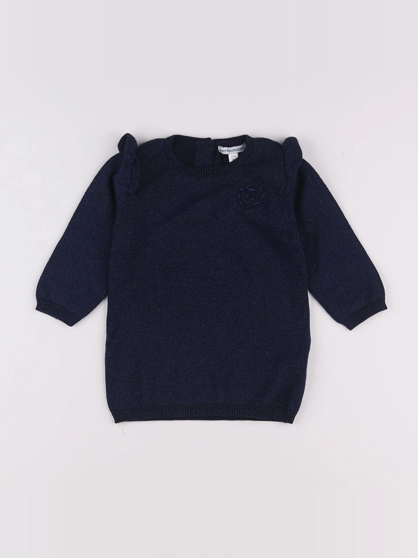 Vertbaudet - robe bleu - 9 mois