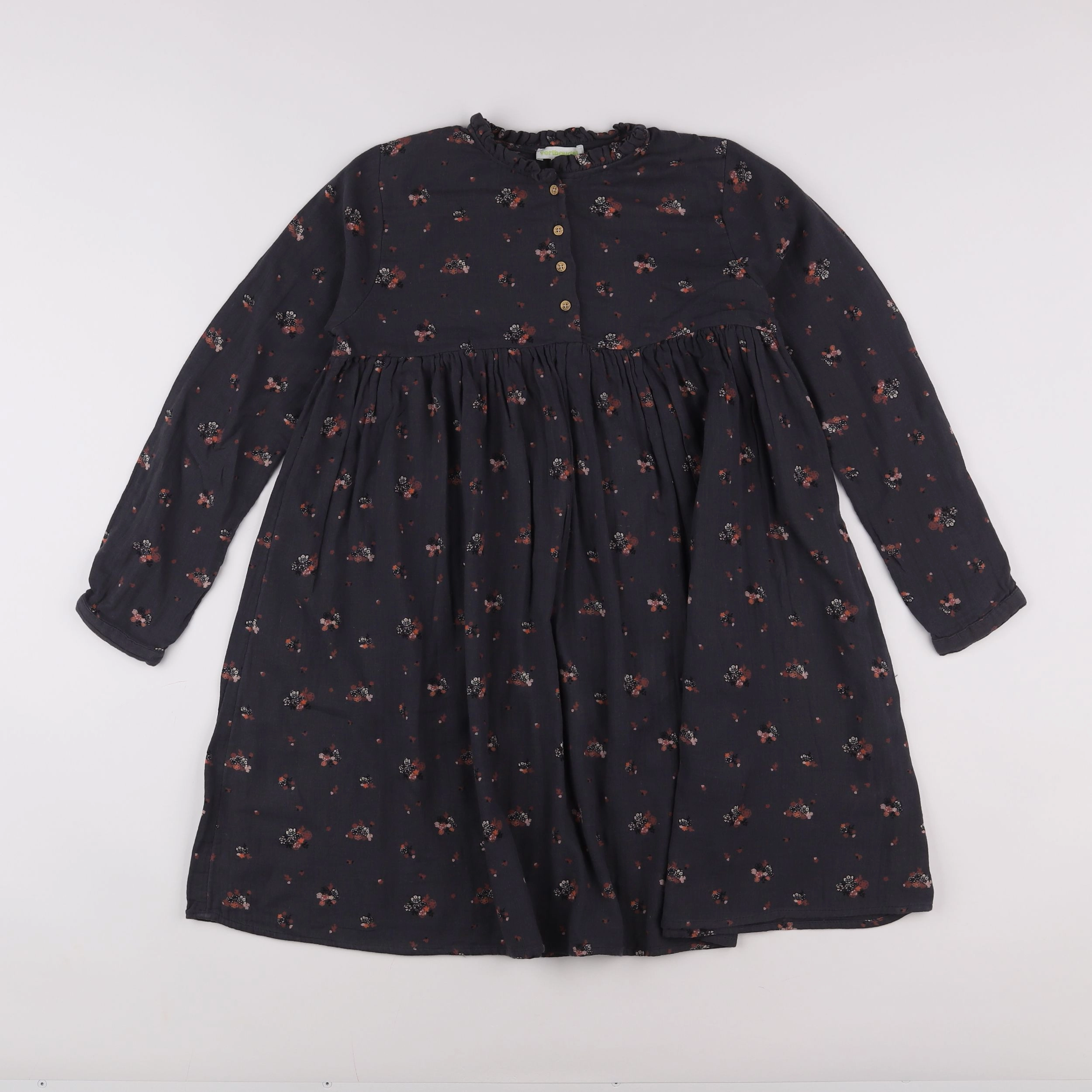 Vertbaudet - robe gris - 10 ans