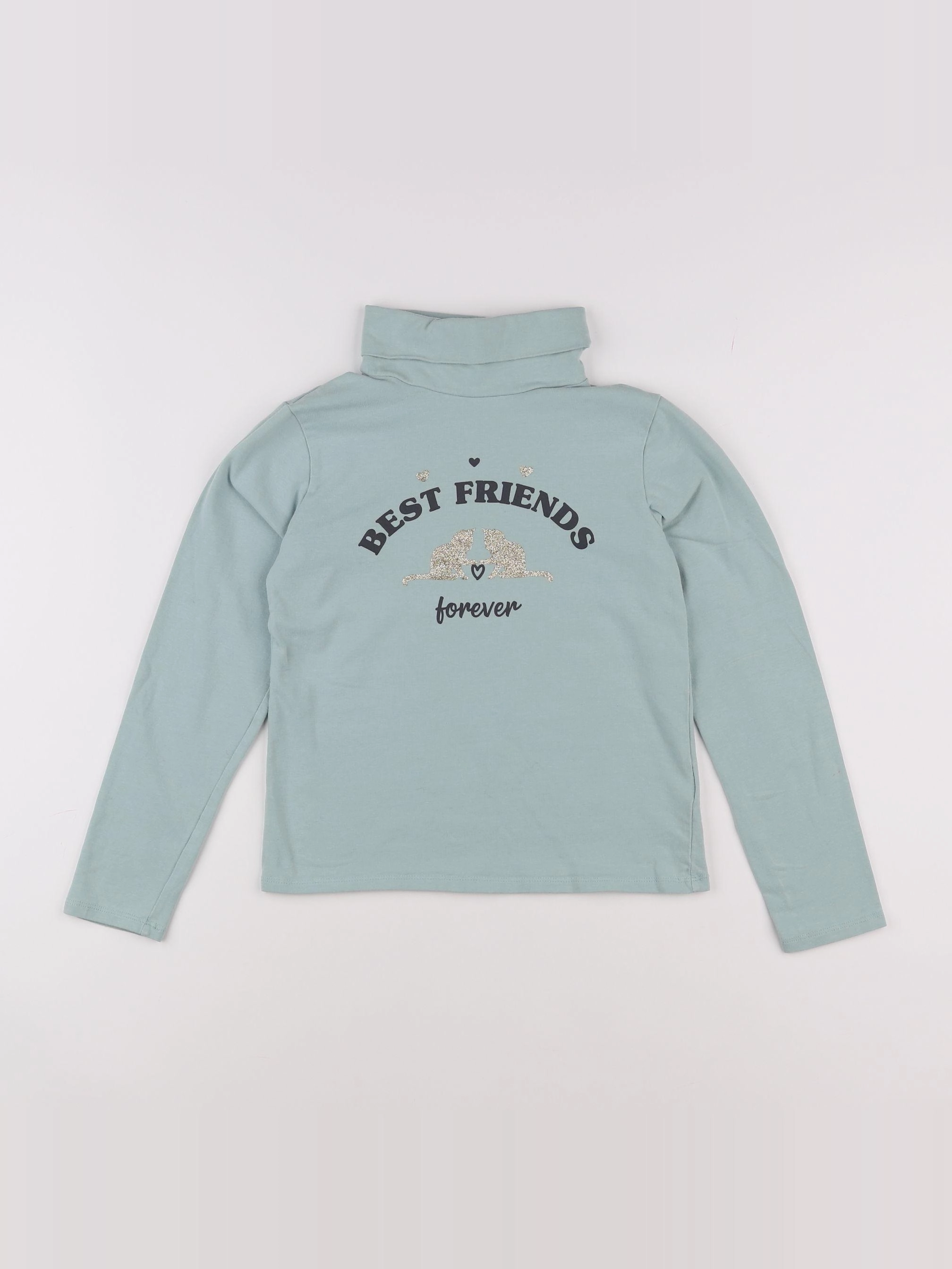 Vertbaudet - sous-pull vert - 10 ans