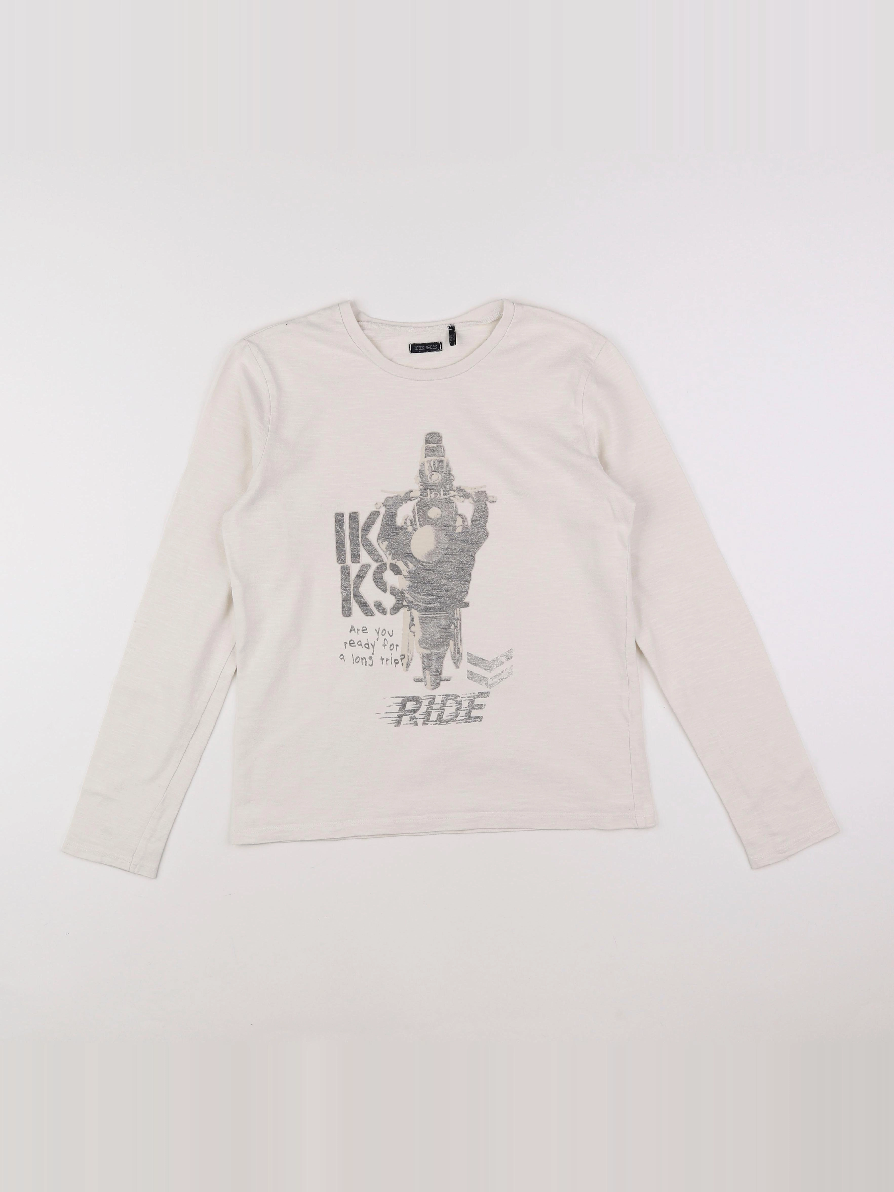 IKKS - tee-shirt blanc - 12 ans