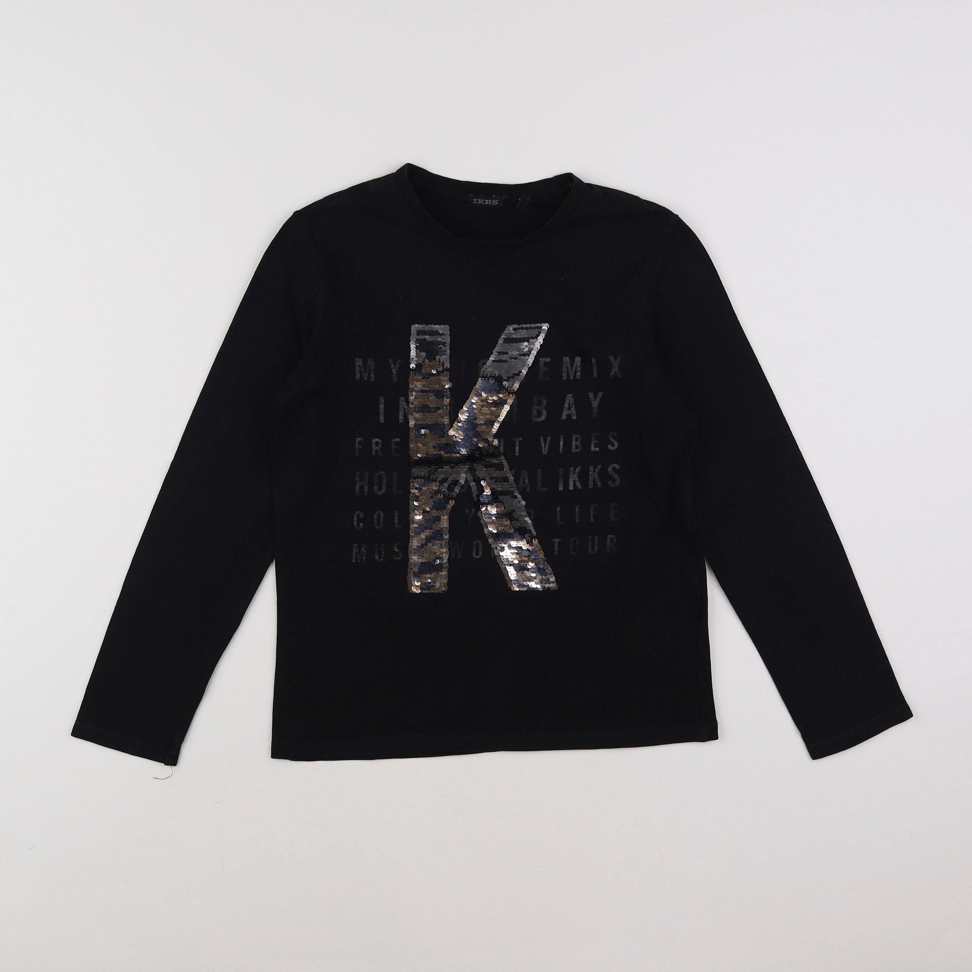 IKKS - tee-shirt noir - 10 ans