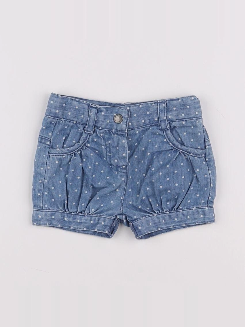 Vertbaudet - short bleu - 0/3 mois