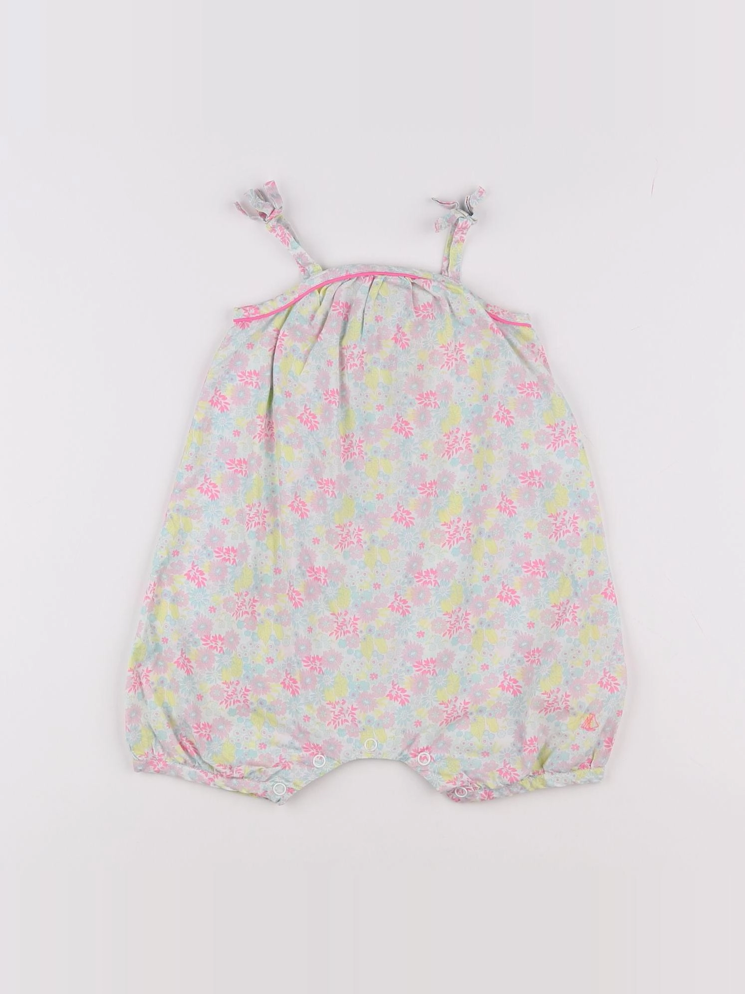 Petit Bateau - salopette multicolore - 12 mois