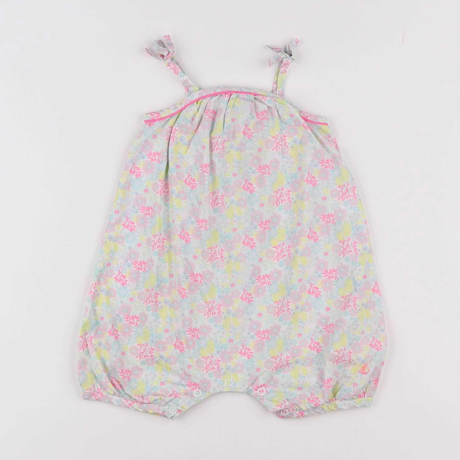 Petit Bateau - salopette multicolore - 12 mois