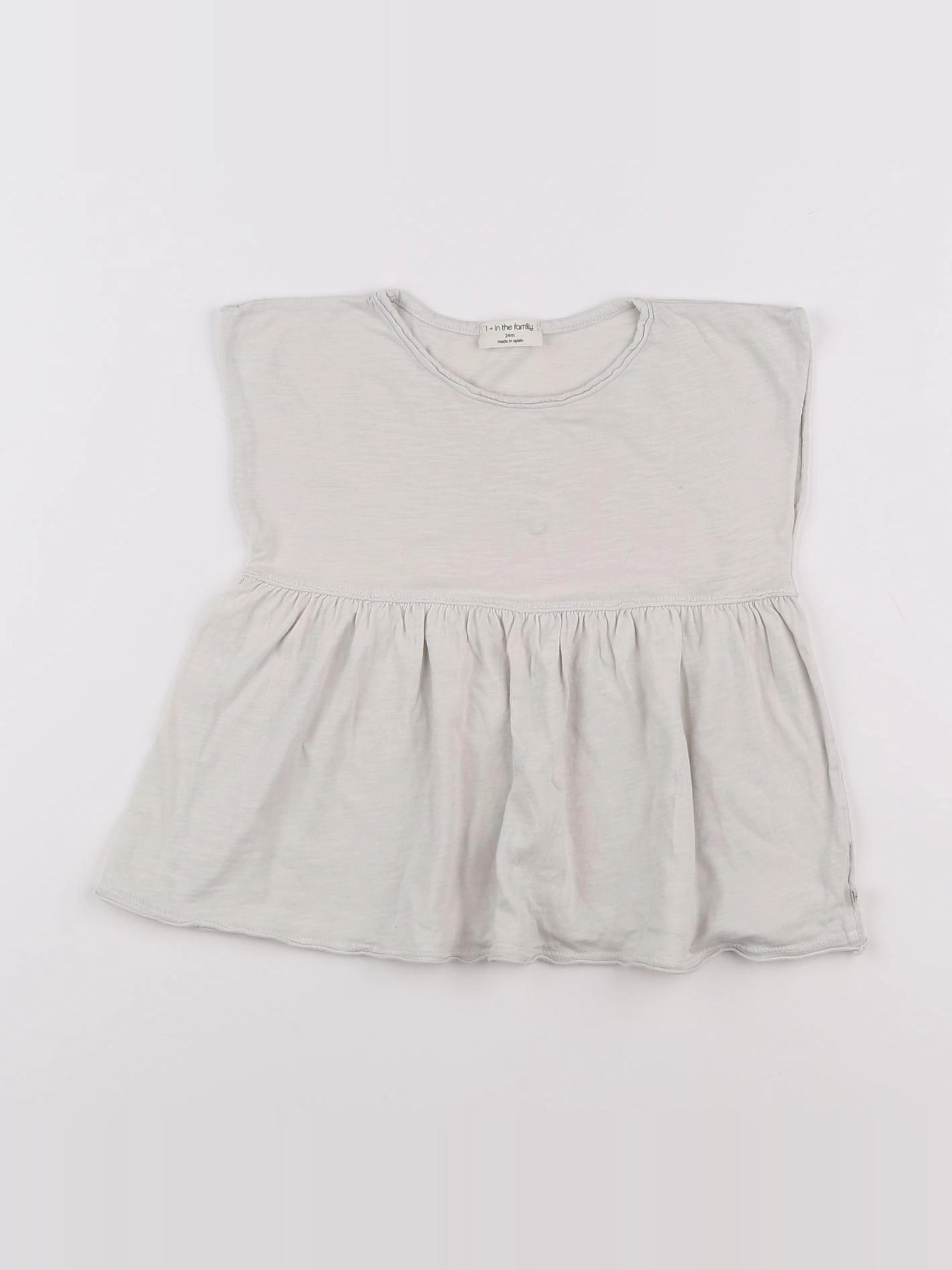 1+ In the family - tee-shirt beige - 2 ans