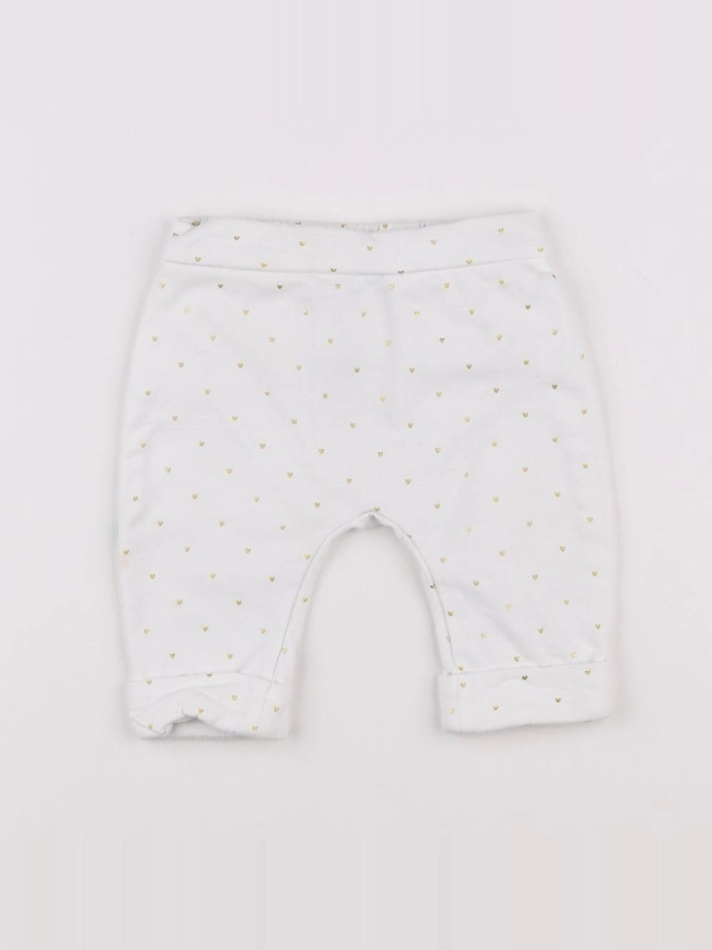 Jacadi - pantalon blanc, or - 6 mois