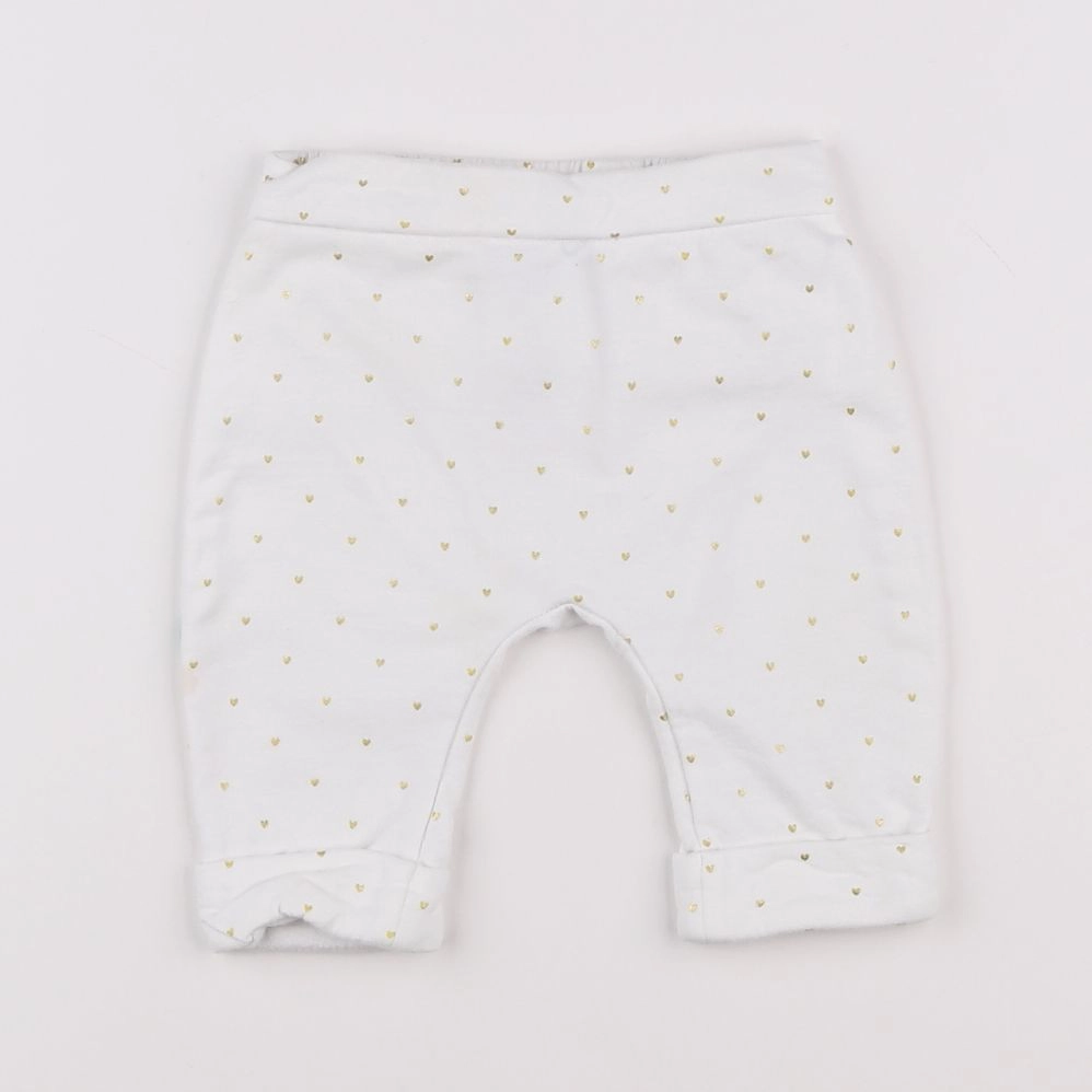 Jacadi - pantalon blanc, or - 6 mois