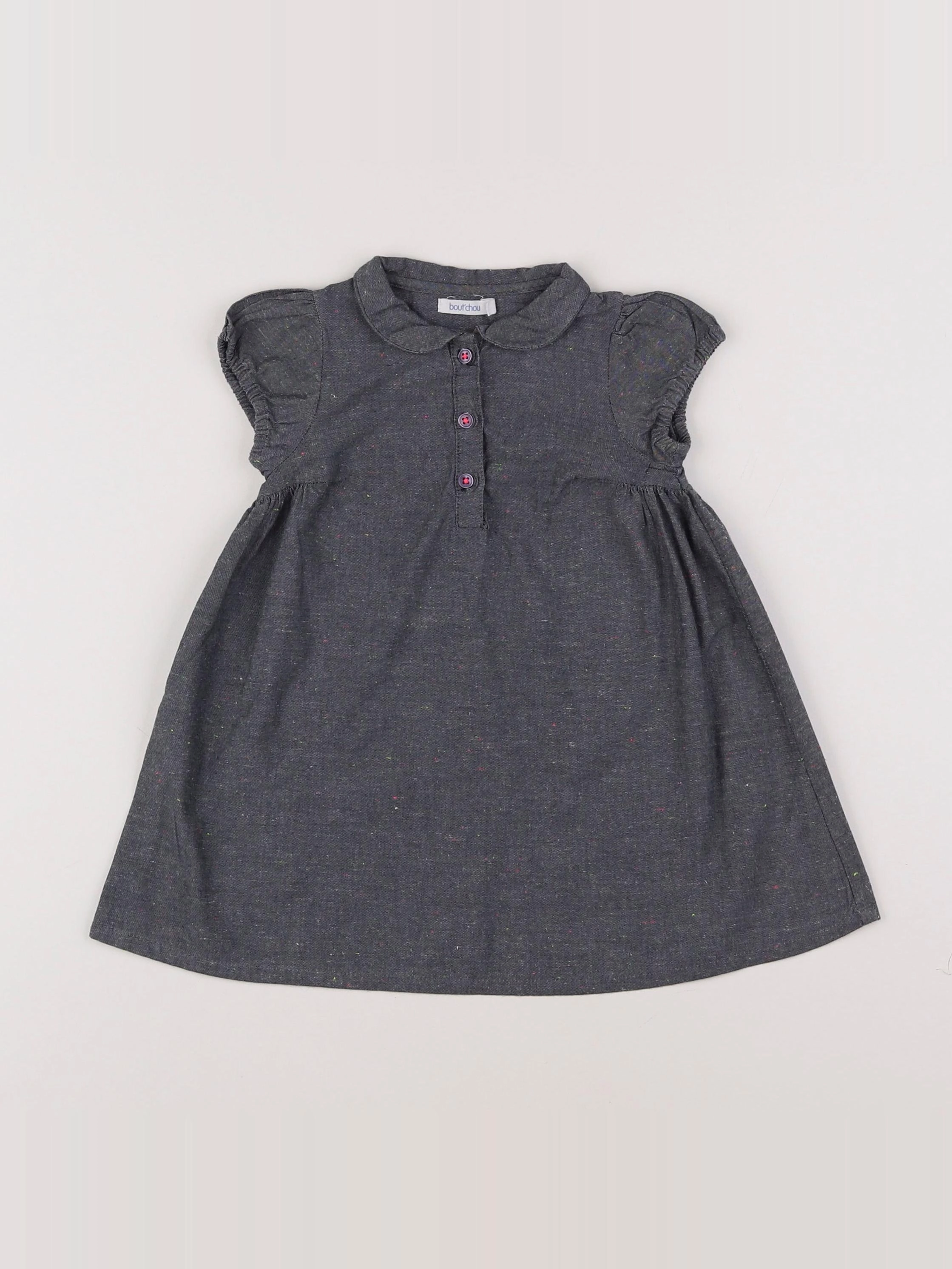 Boutchou - robe gris - 6 mois