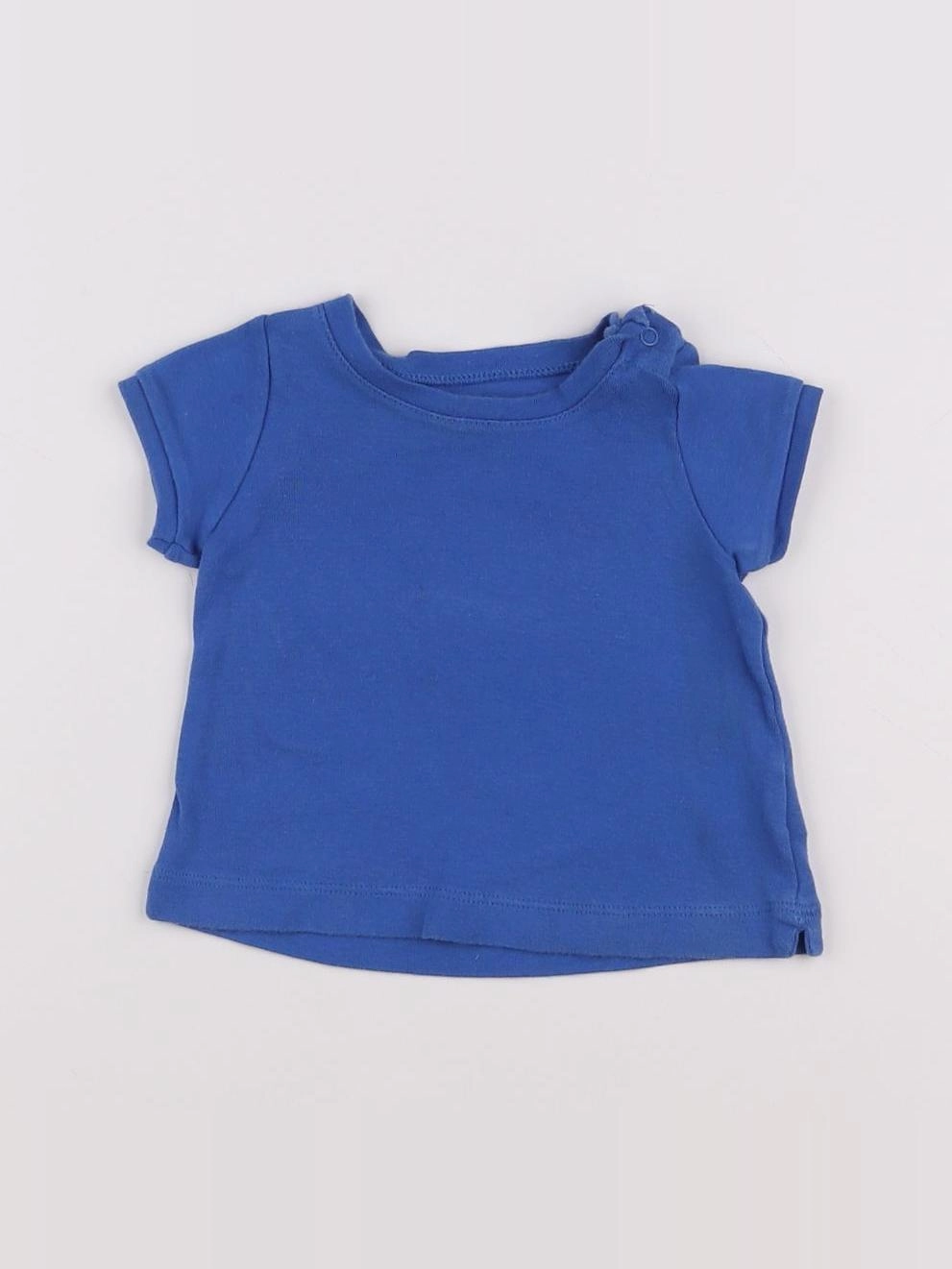 Petit Bateau - tee-shirt bleu - 6 mois