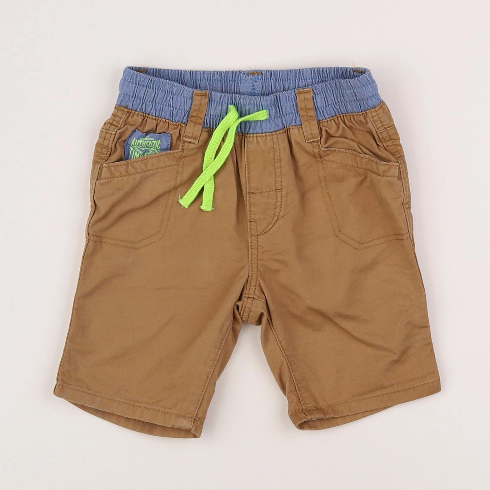 H&M - short marron - 6/9 mois