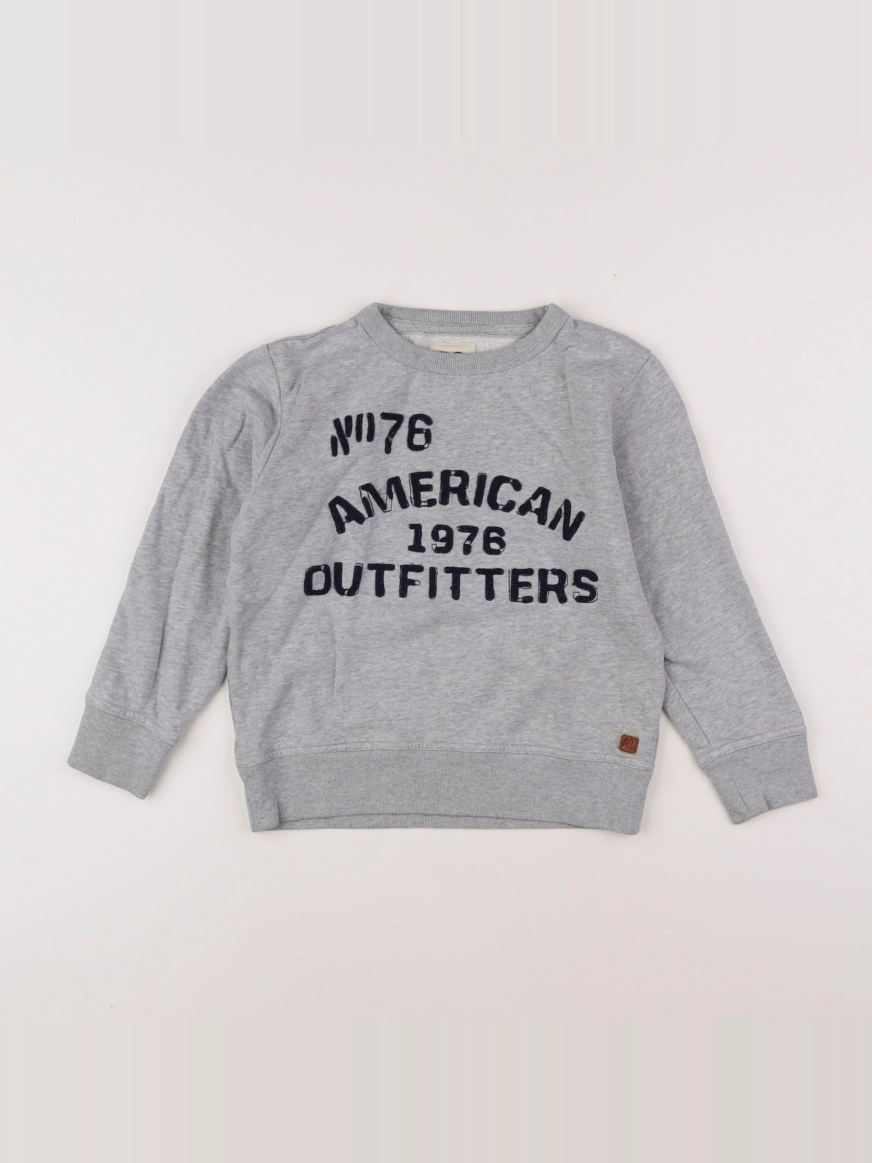 American Outfitters - sweat gris - 8 ans