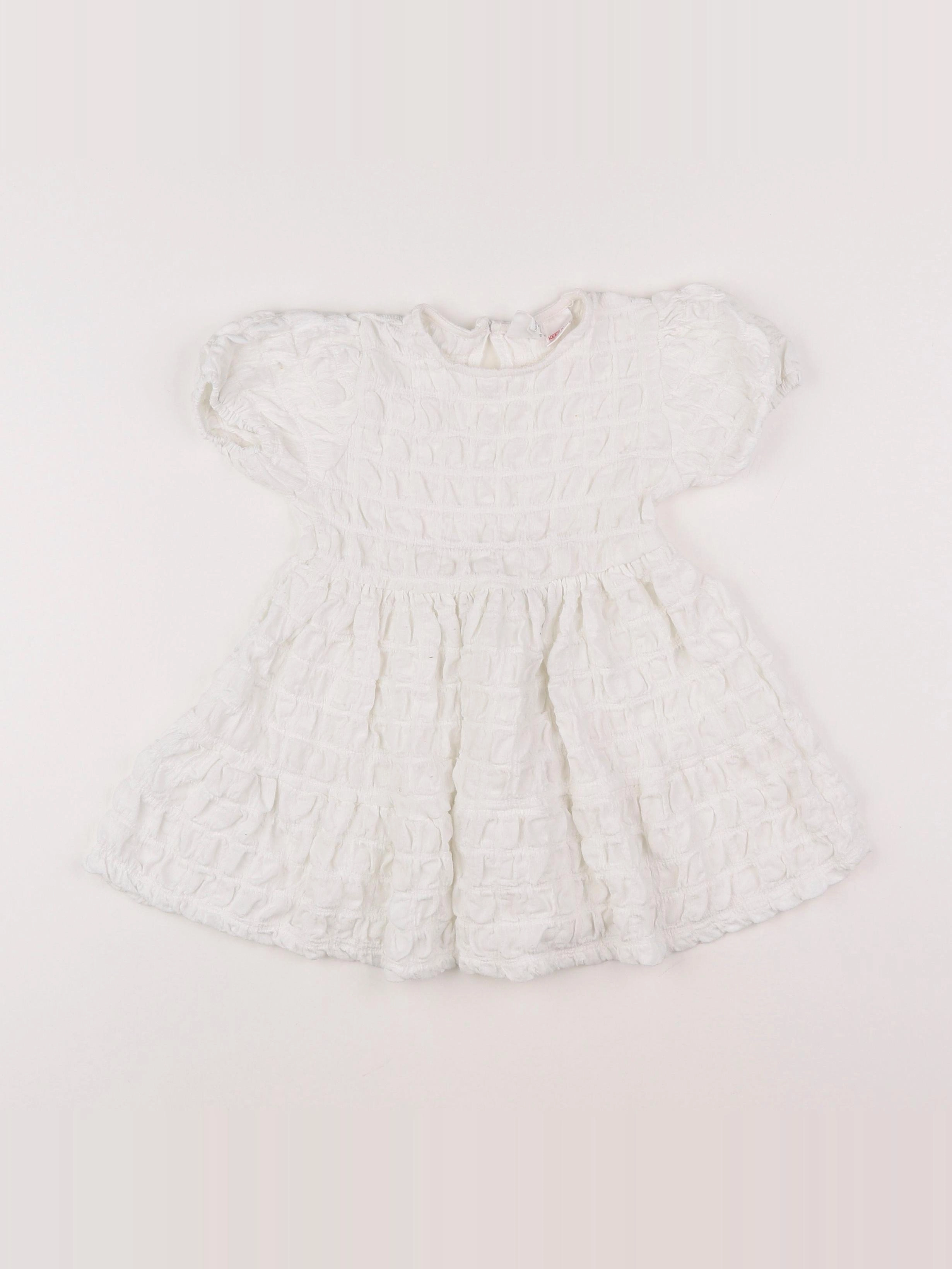 Zara - robe blanc - 9/12 mois