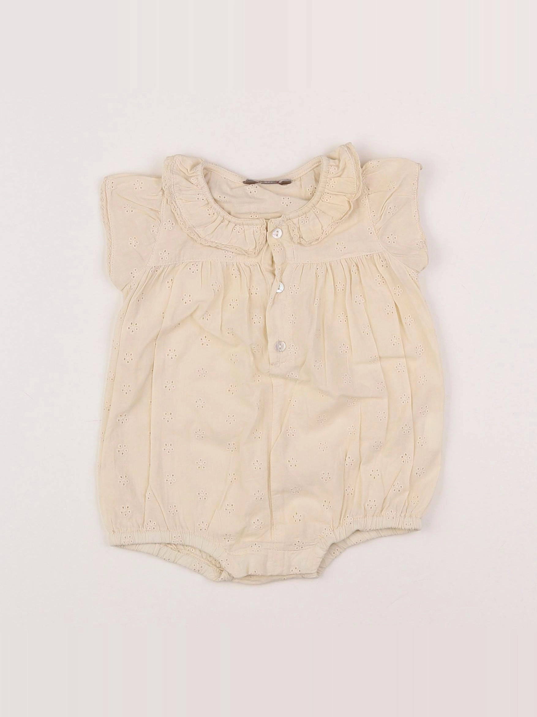 Emile et Ida - combinaison beige - 3 mois