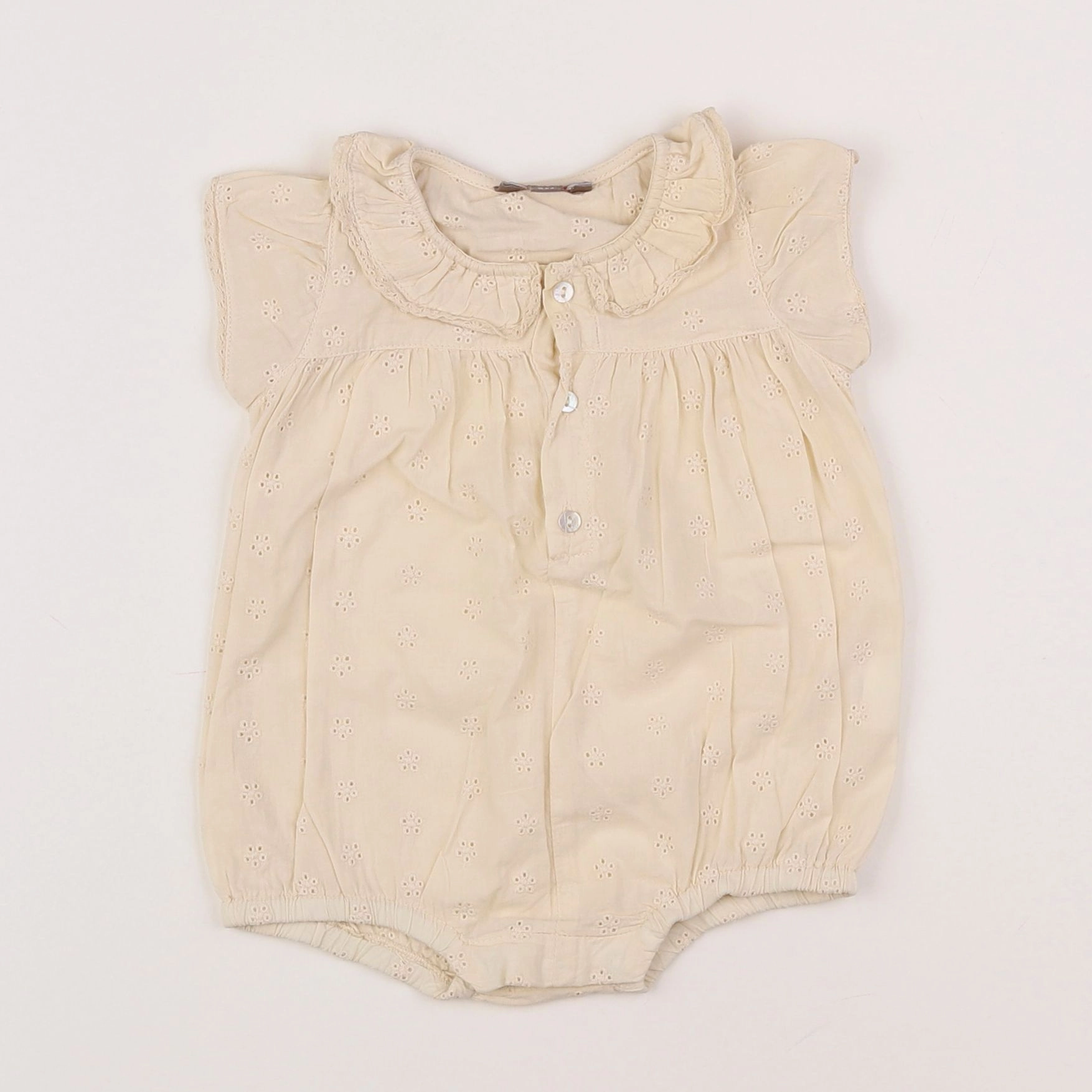 Emile et Ida - combinaison beige - 3 mois