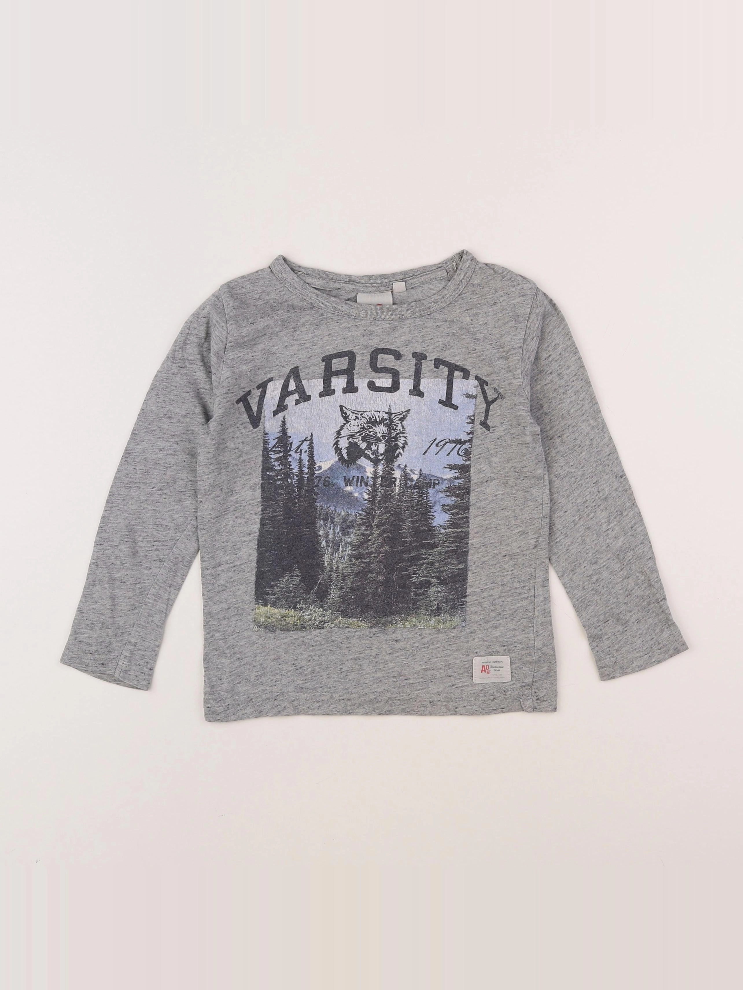 American Outfitters - tee-shirt gris - 4 ans