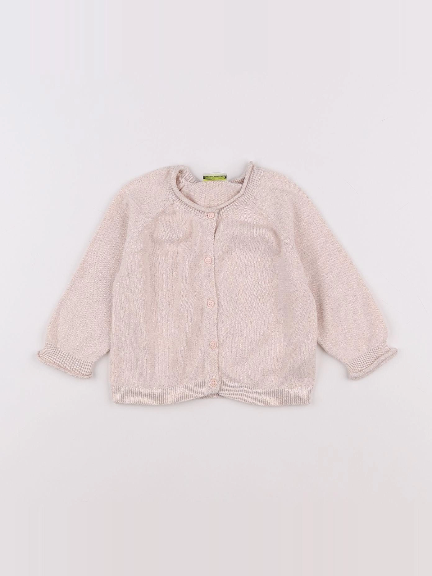 Tape à l'oeil - gilet rose - 12 mois