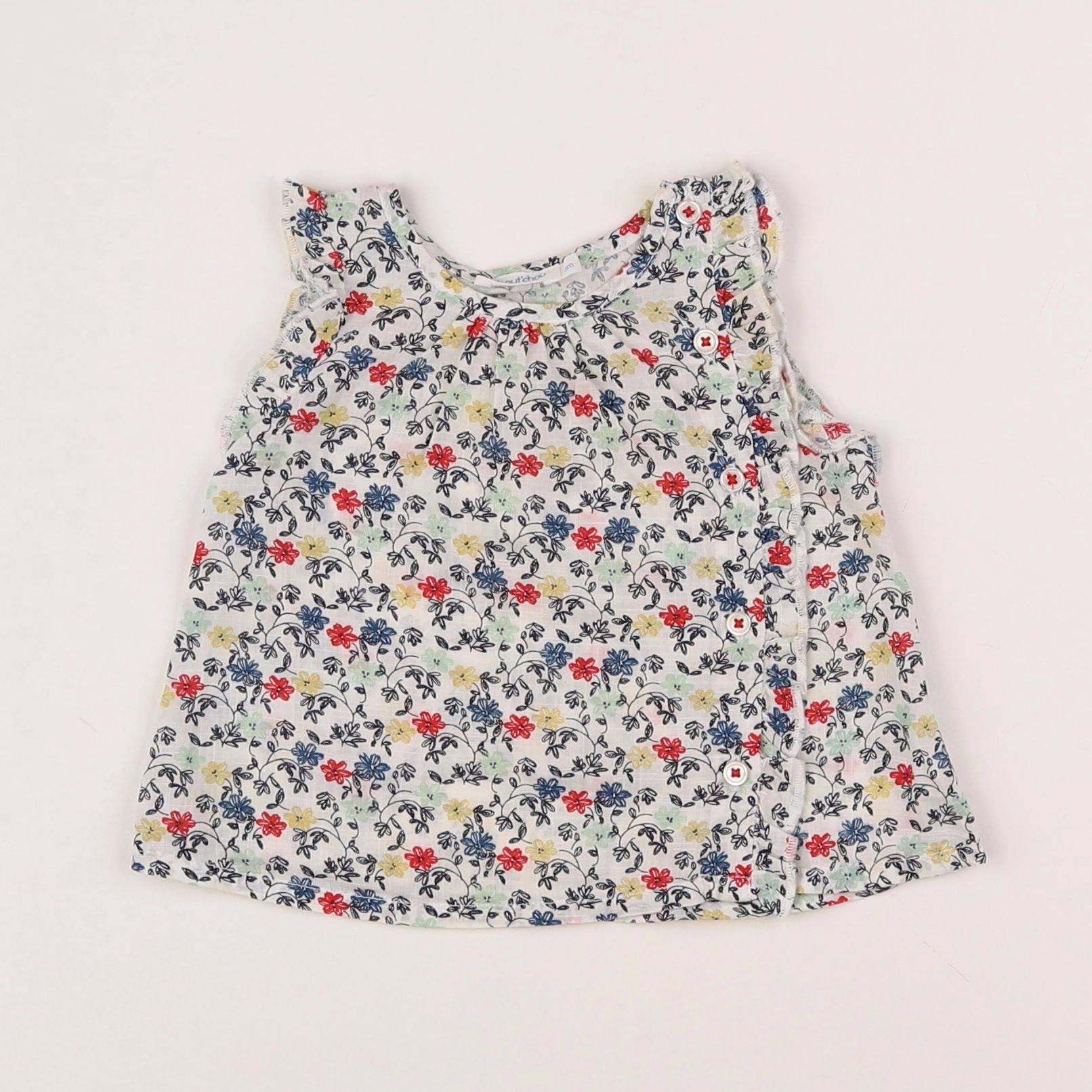 Boutchou - blouse multicolore - 3 mois