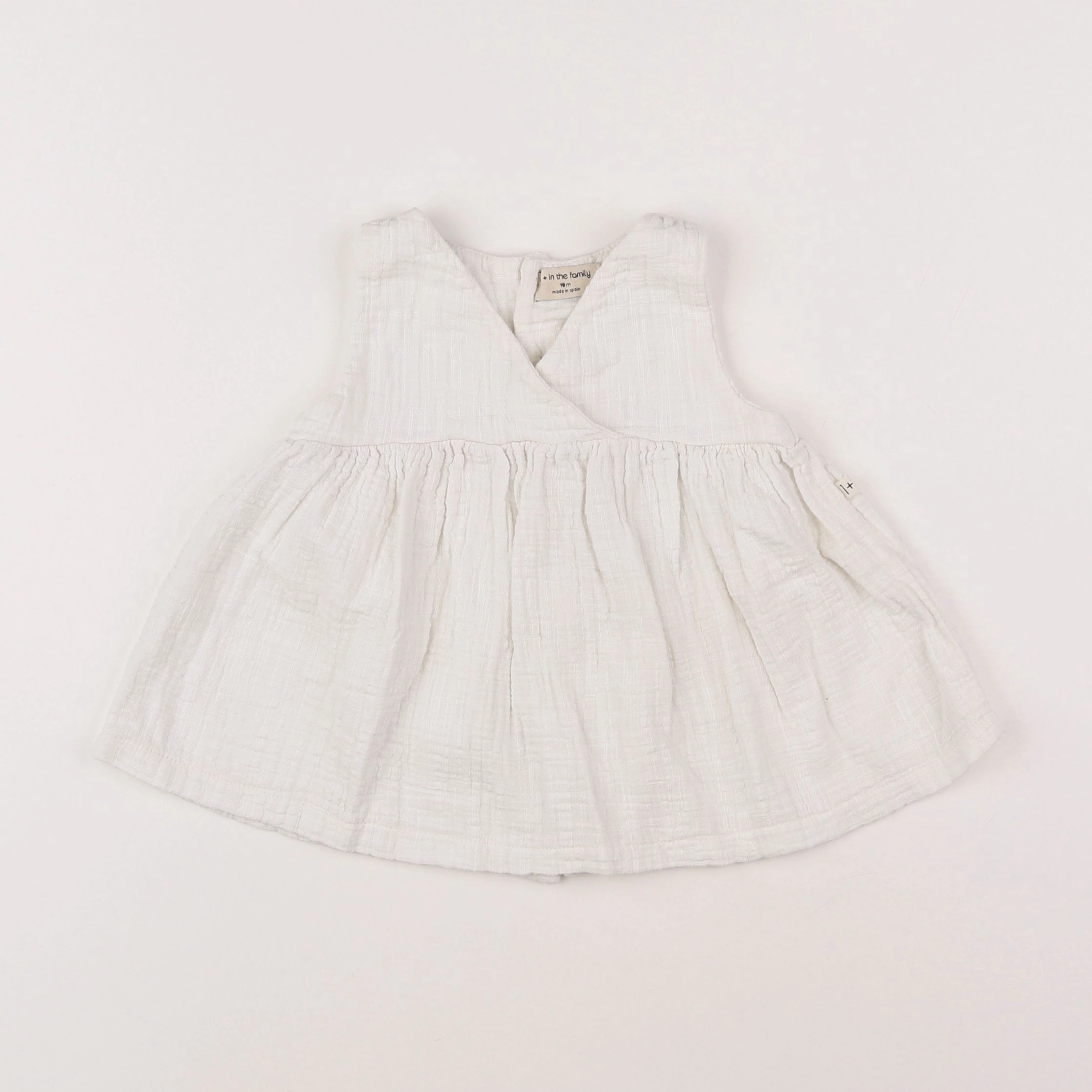 1+ In the family - robe blanc - 18 mois