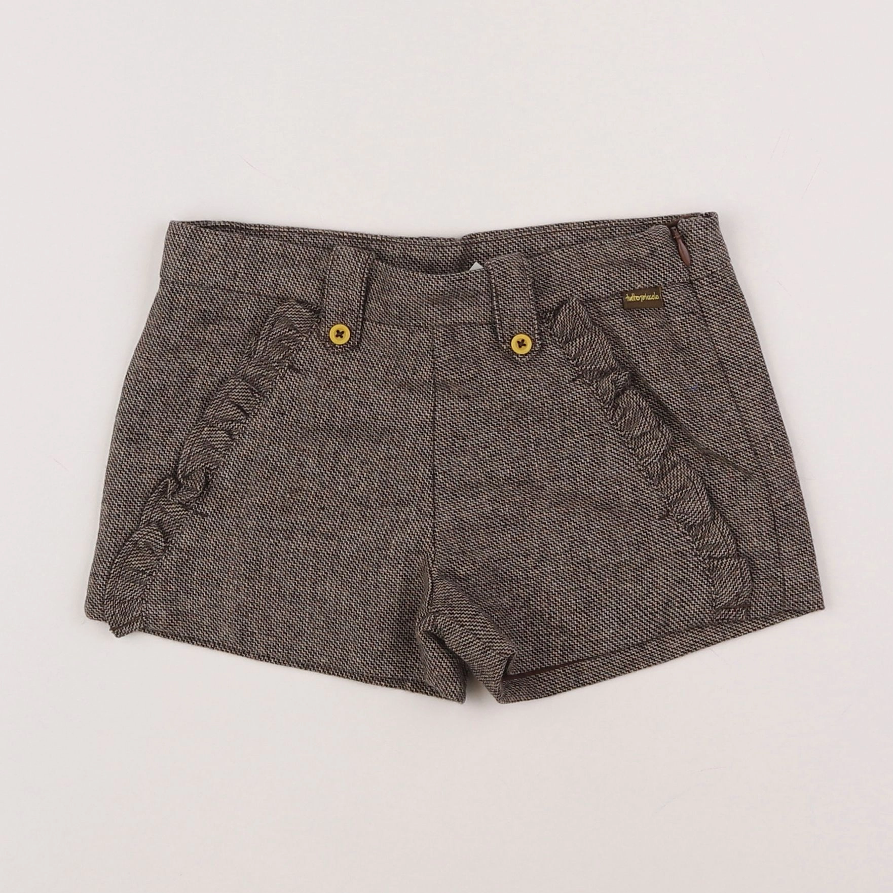 Tutto Piccolo - short marron - 4 ans