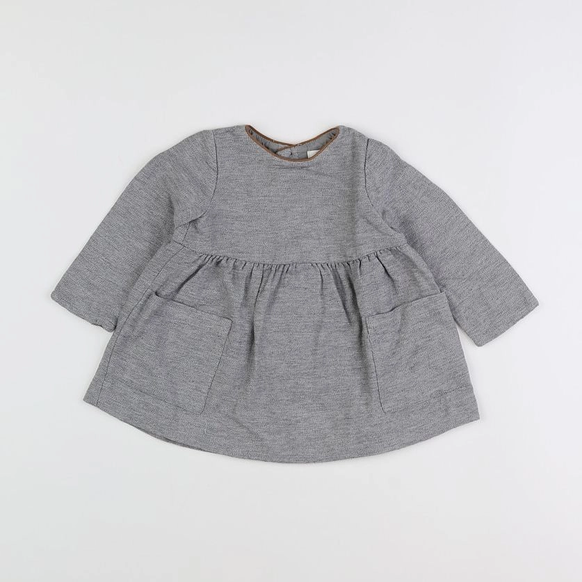 Zara - robe gris - 12/18 mois