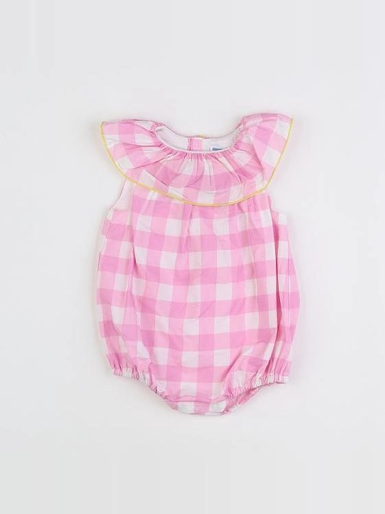 Jacadi - combinaison blanc, rose - 3 mois