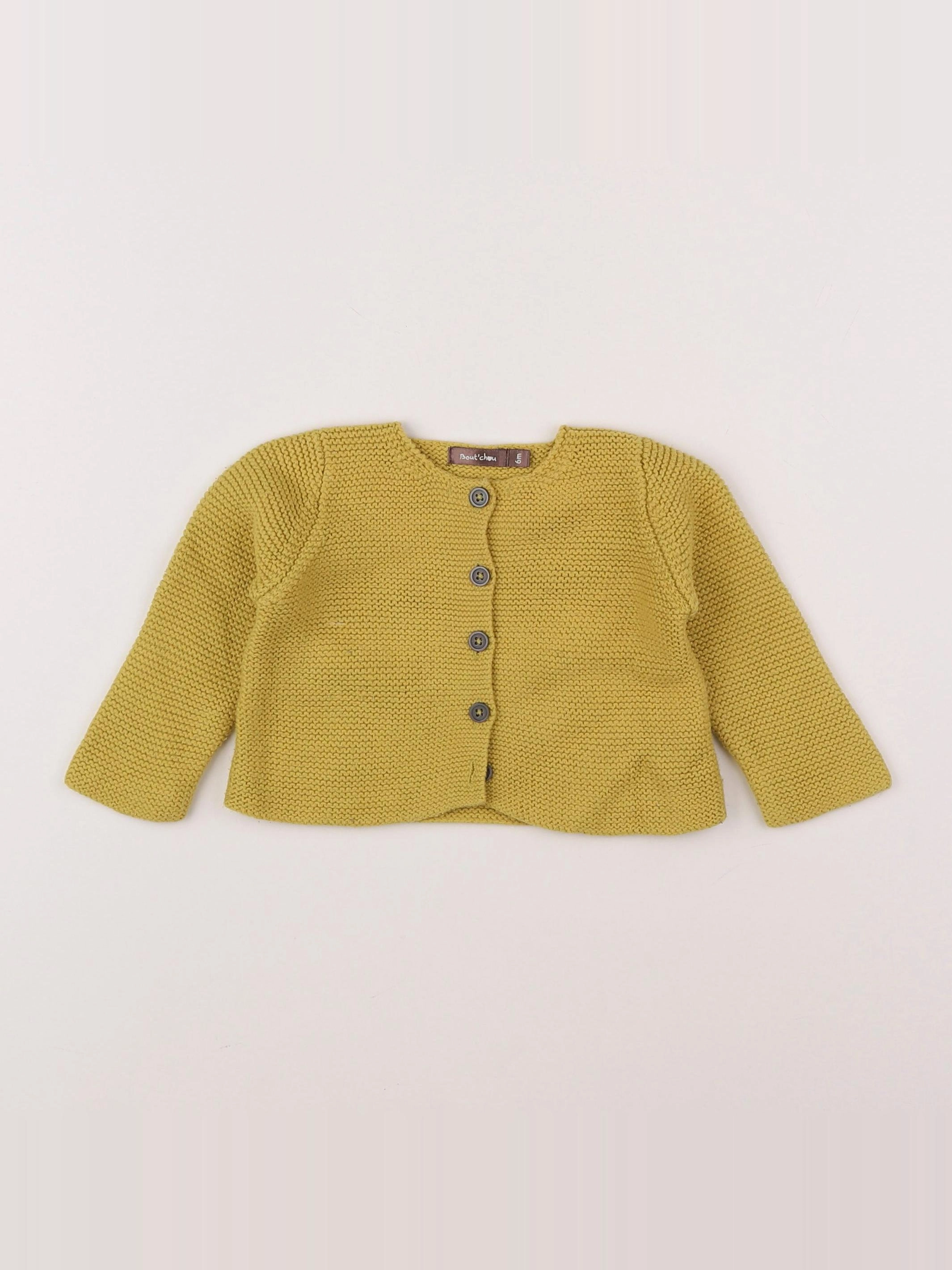 Boutchou - gilet jaune - 6 mois