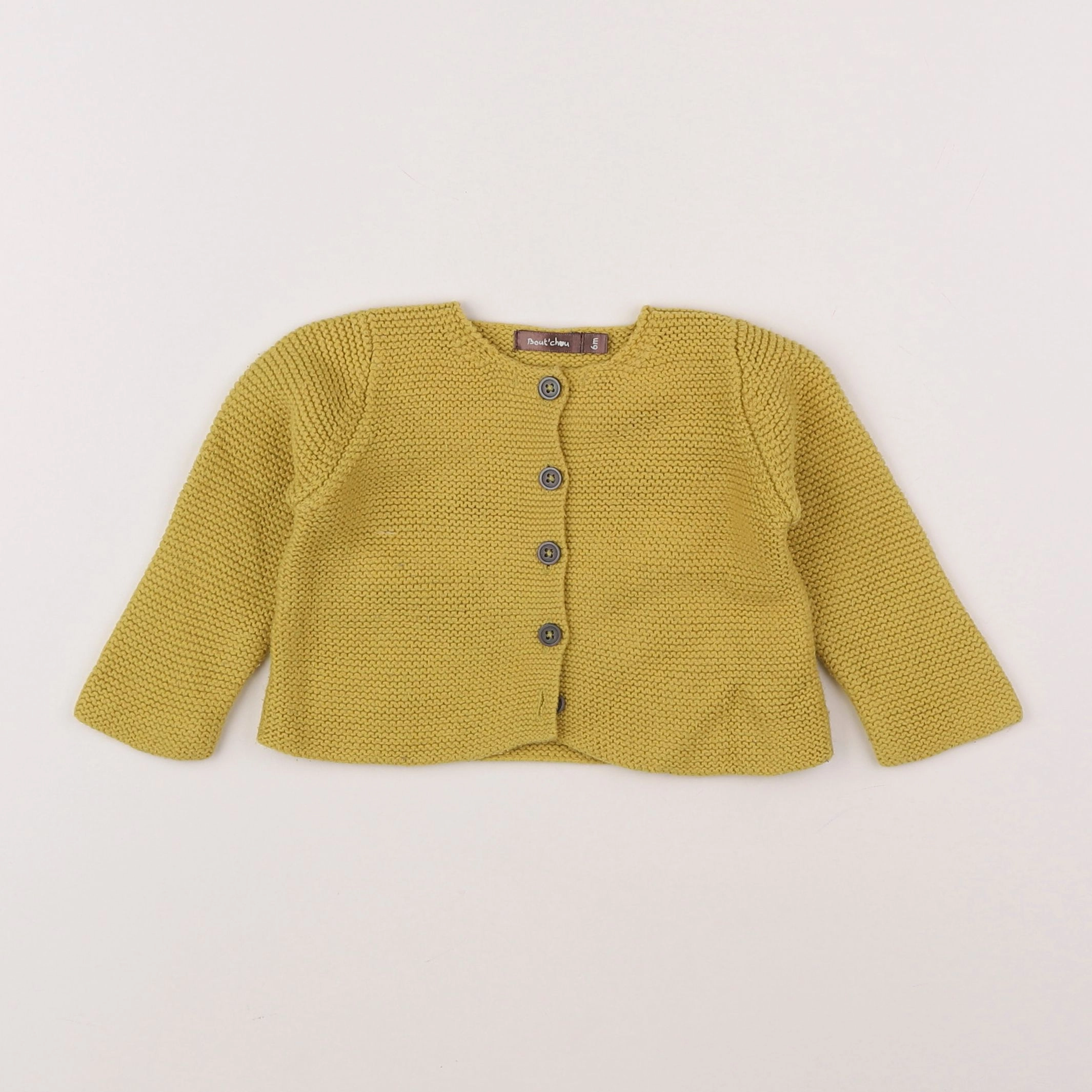 Boutchou - gilet jaune - 6 mois