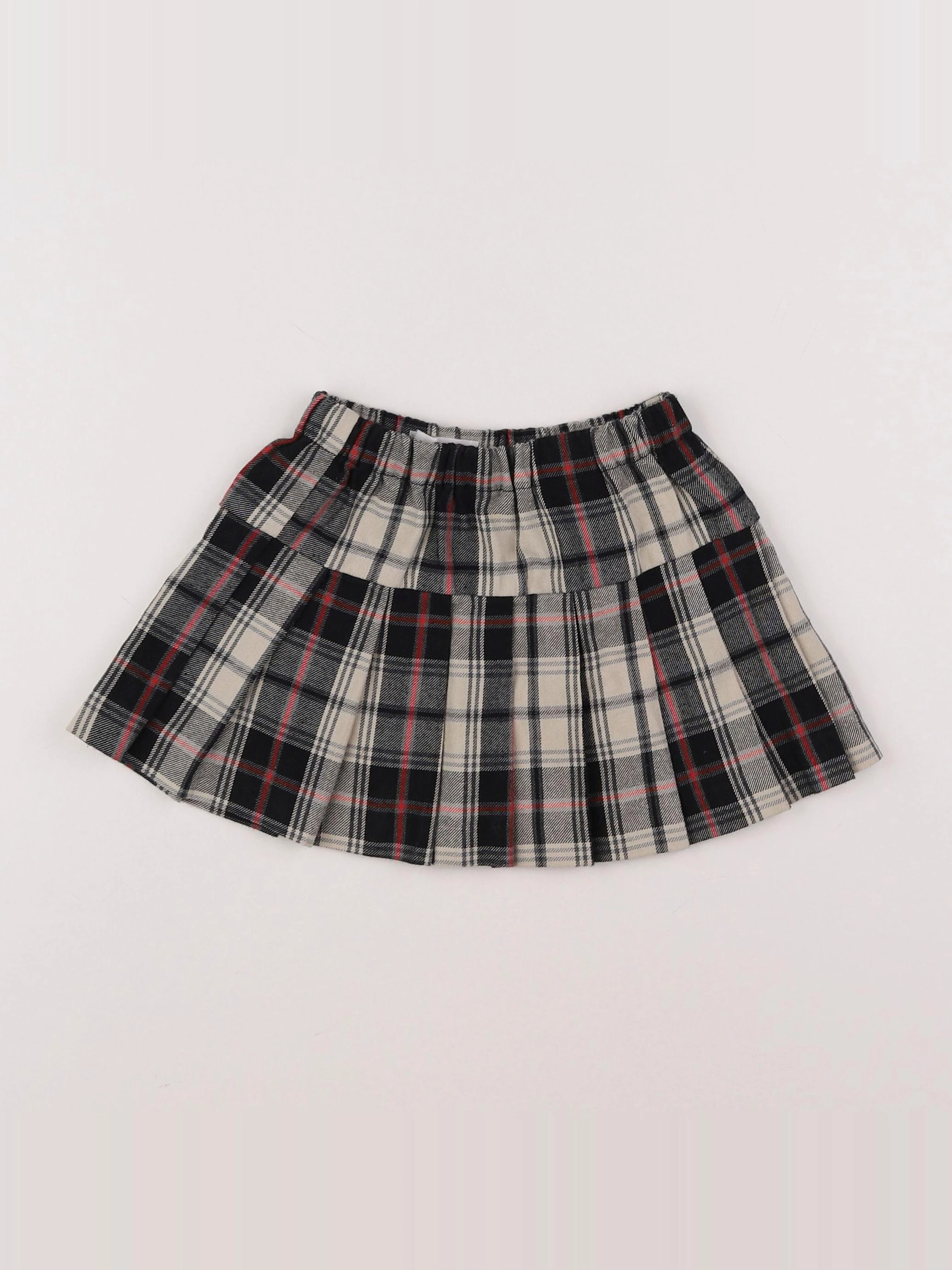 Zara - jupe noir, beige - 12/18 mois