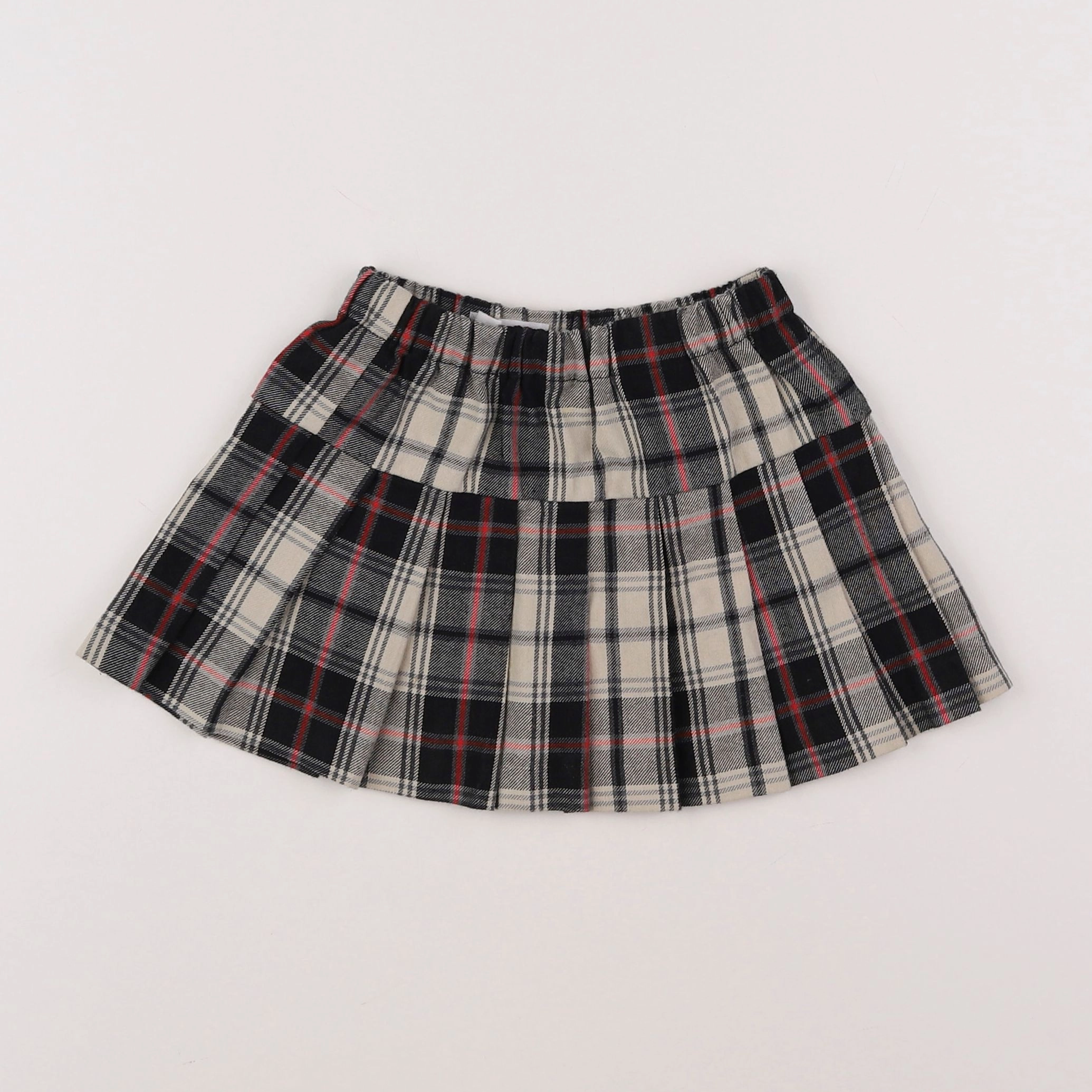 Zara - jupe noir, beige - 12/18 mois