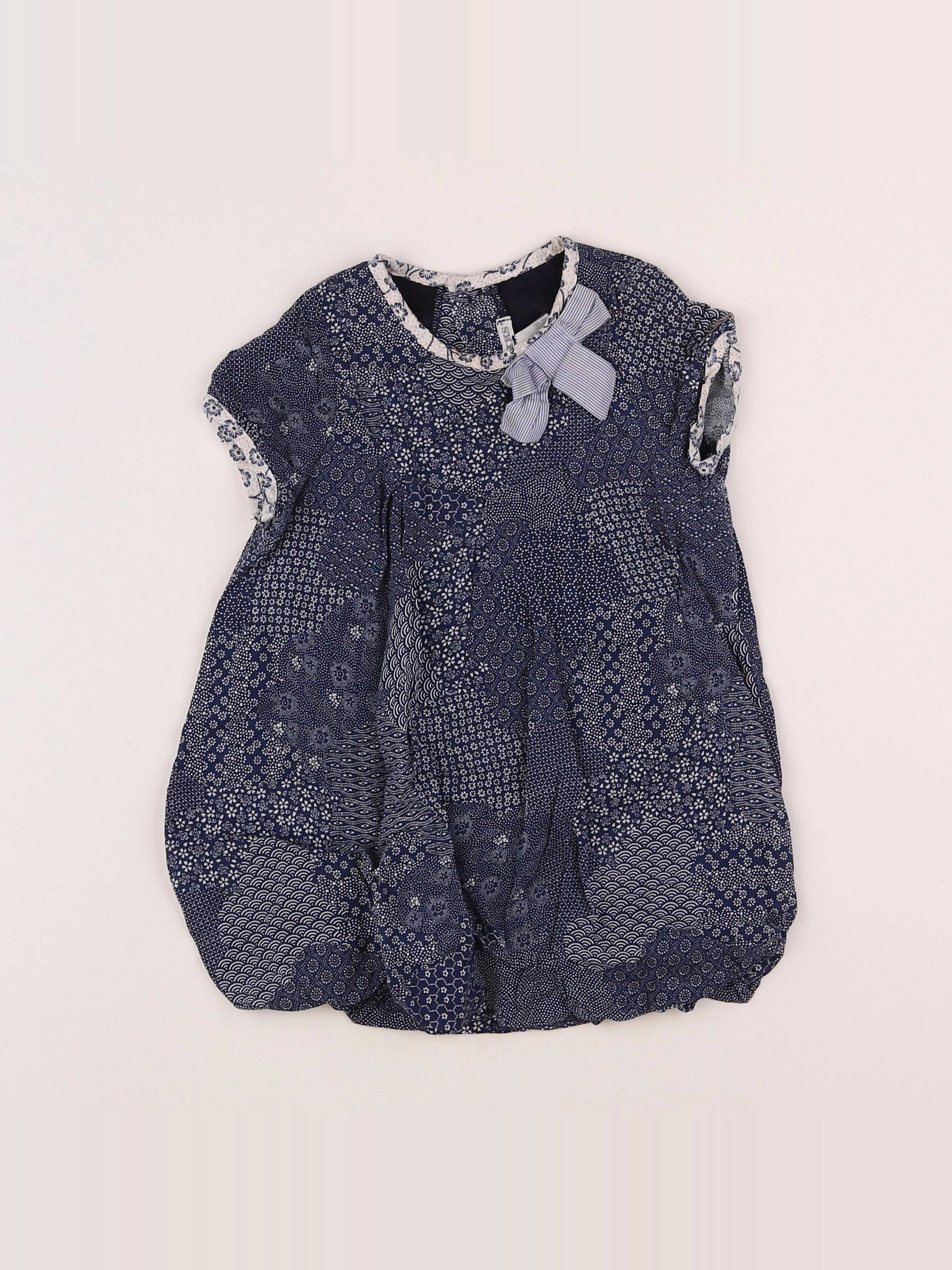 IKKS - robe bleu - 18 mois