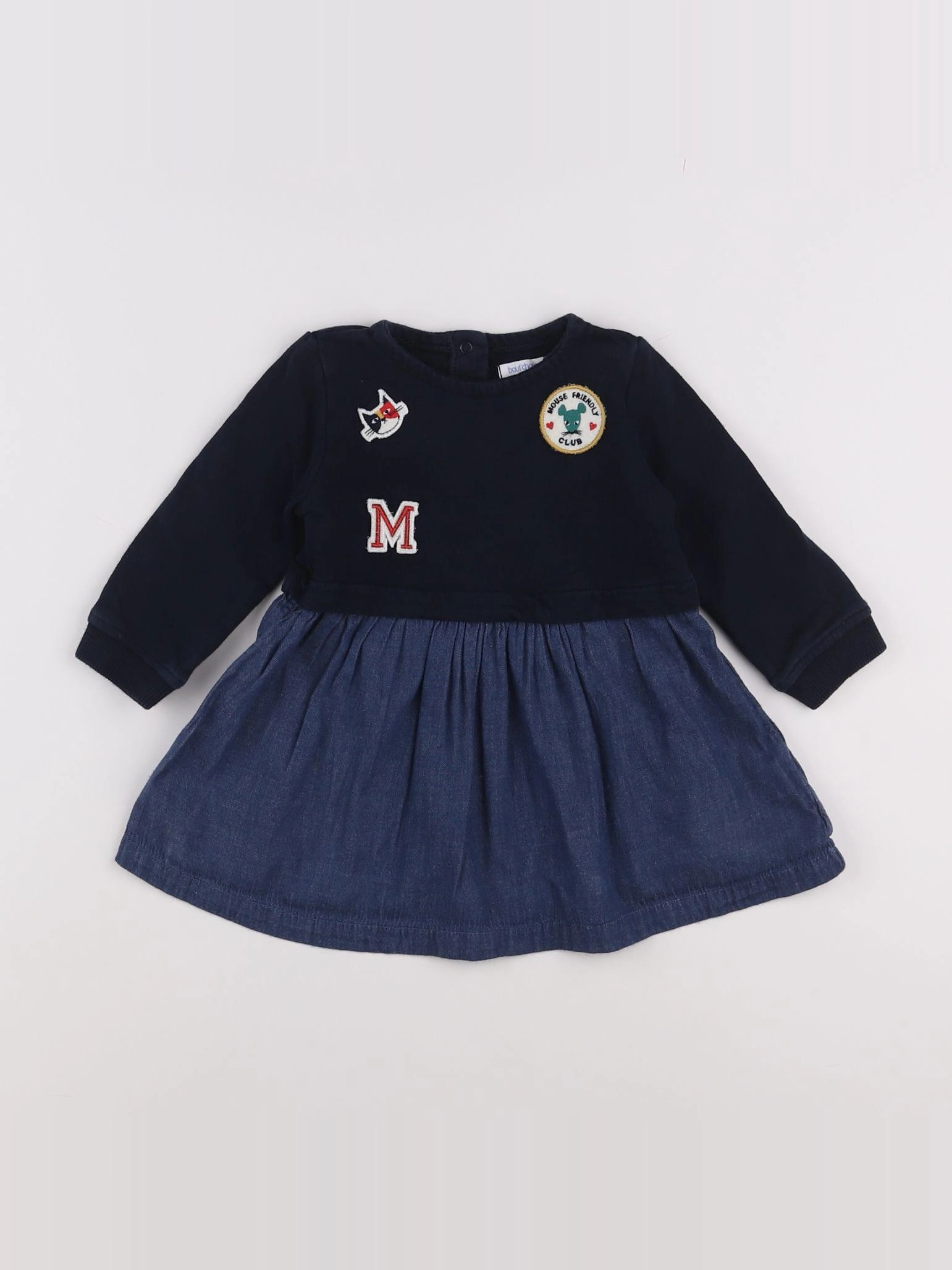 Boutchou - robe bleu - 9 mois