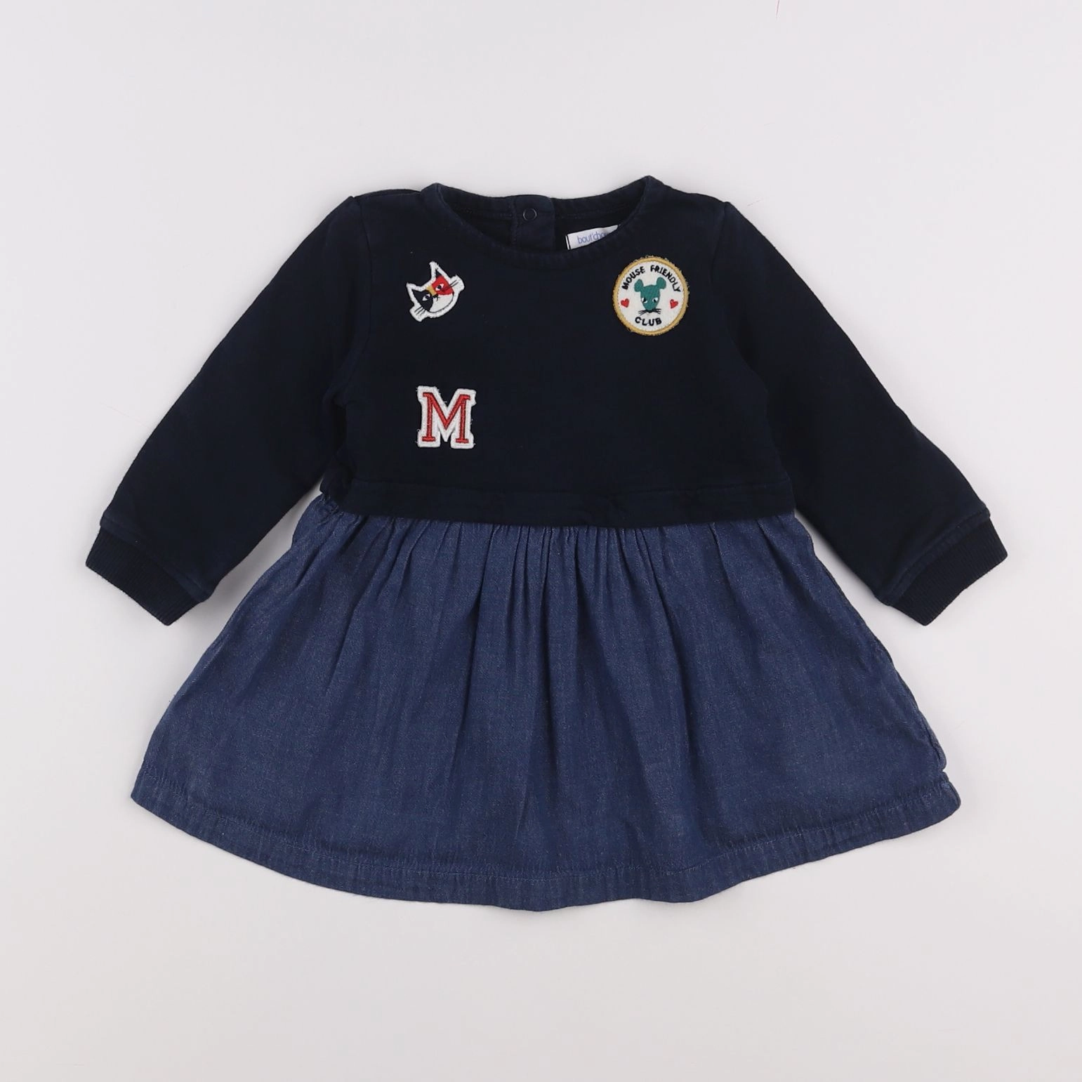 Boutchou - robe bleu - 9 mois