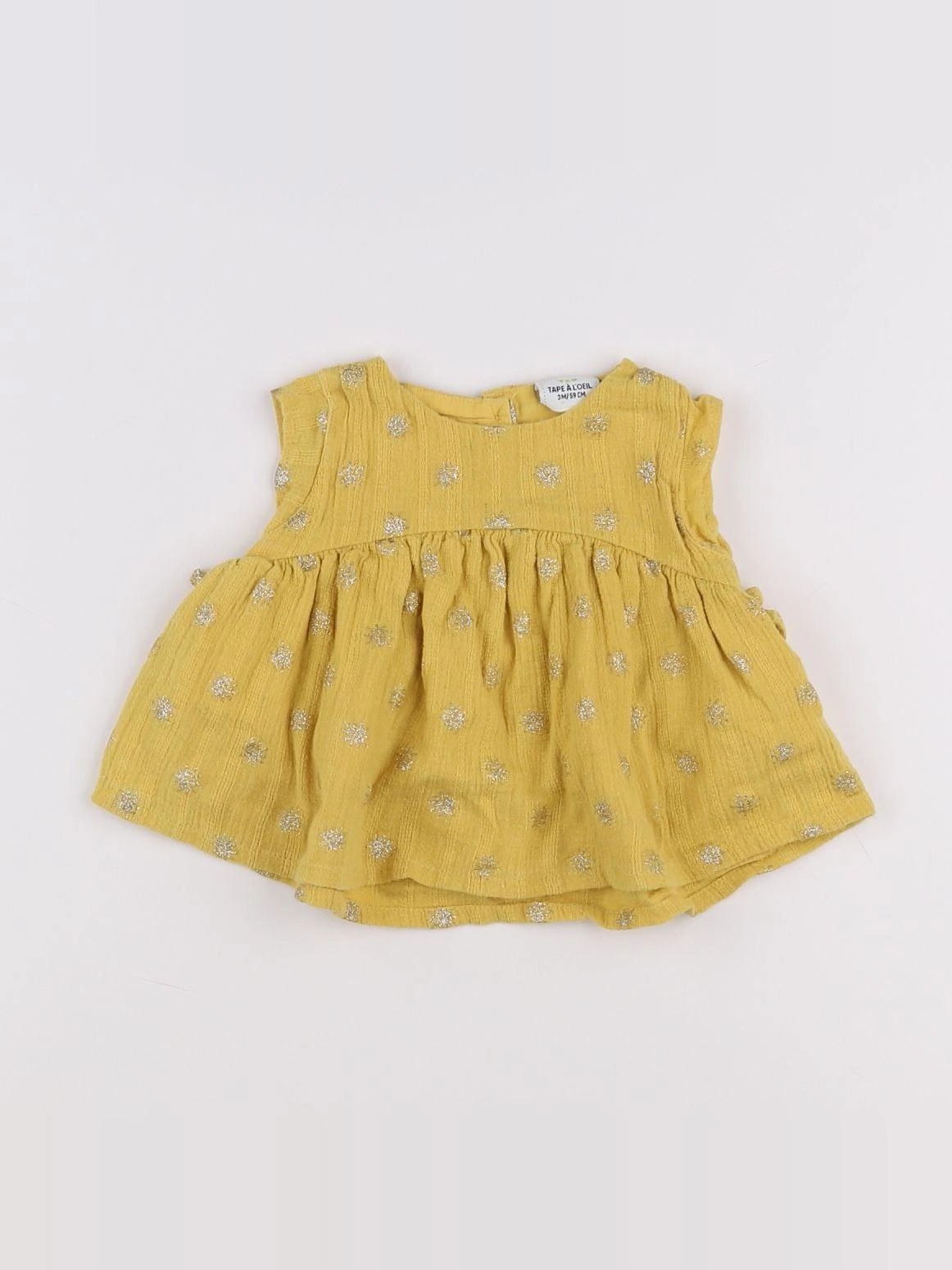 Tape à l'oeil - blouse jaune - 3 mois