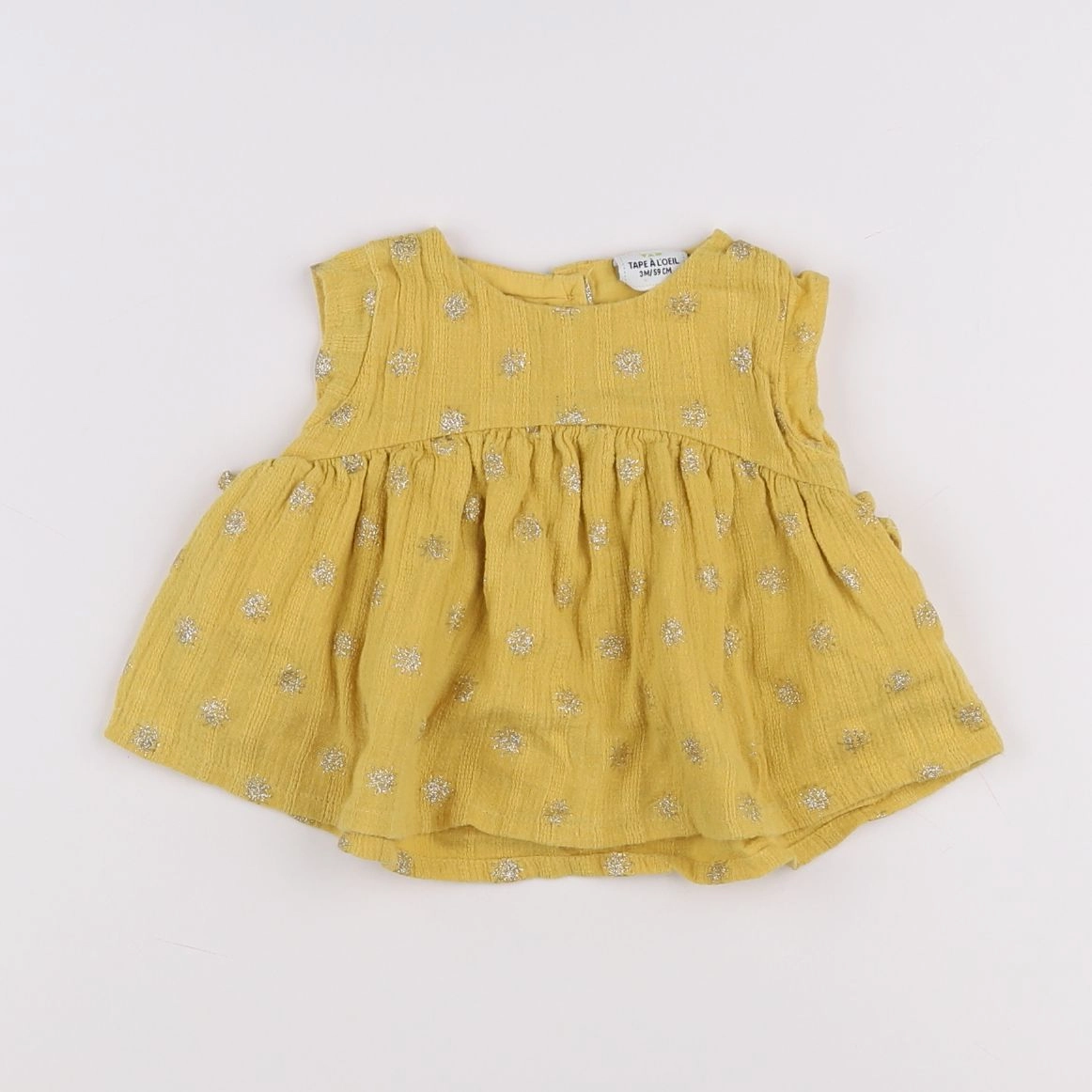 Tape à l'oeil - blouse jaune - 3 mois