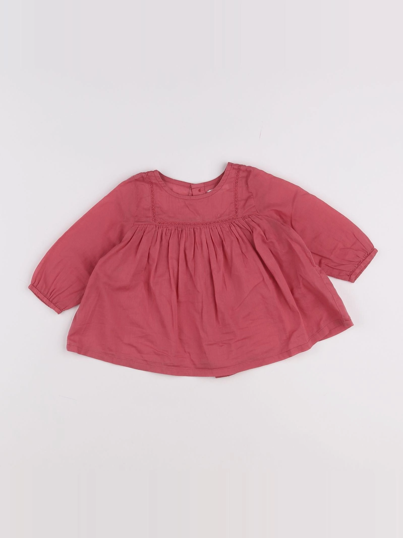 Boutchou - blouse rose - 9 mois