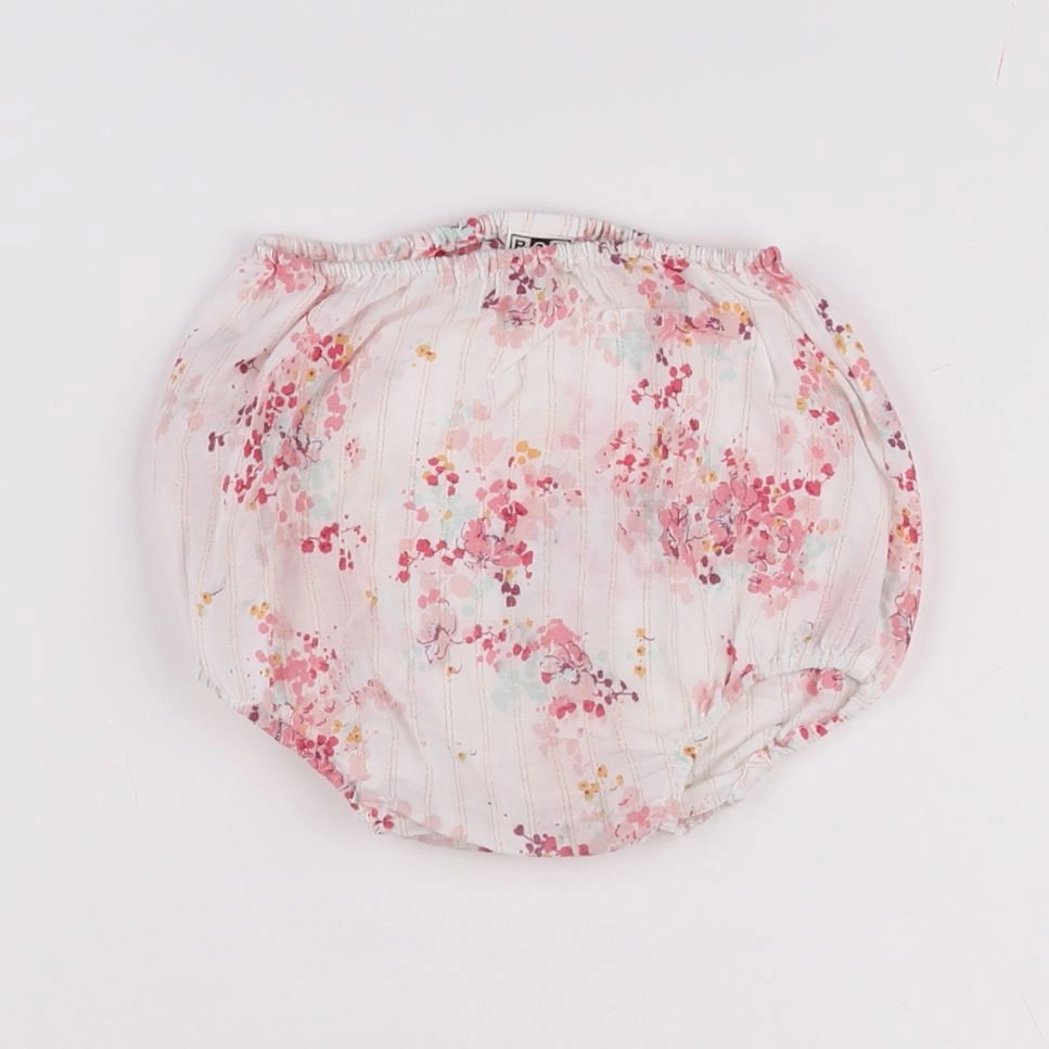 Bonton - bloomer blanc, rose - 18 mois