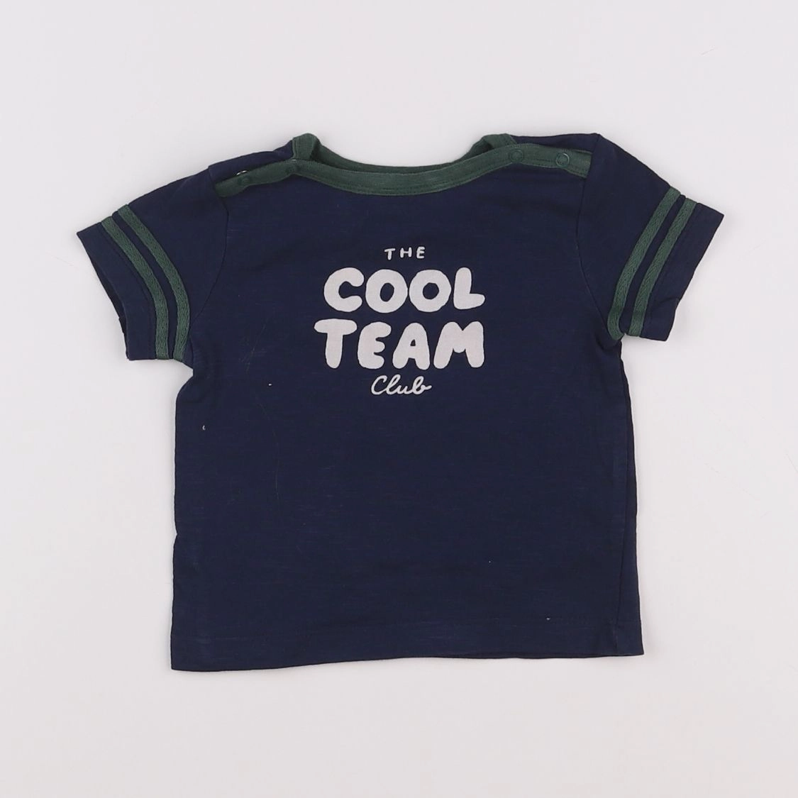 Cyrillus - tee-shirt vert, bleu - 6 mois