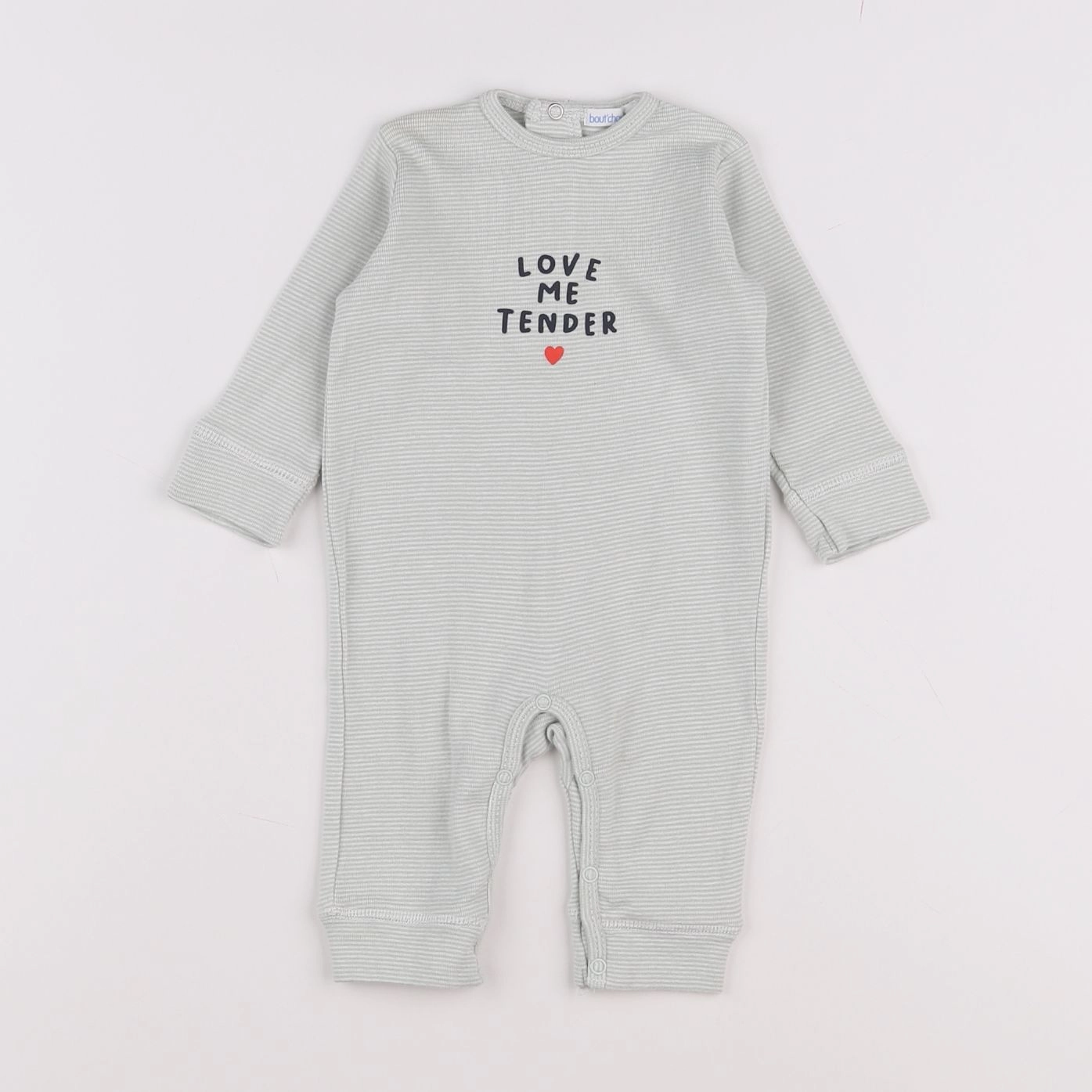 Boutchou - pyjama coton vert - 3 mois