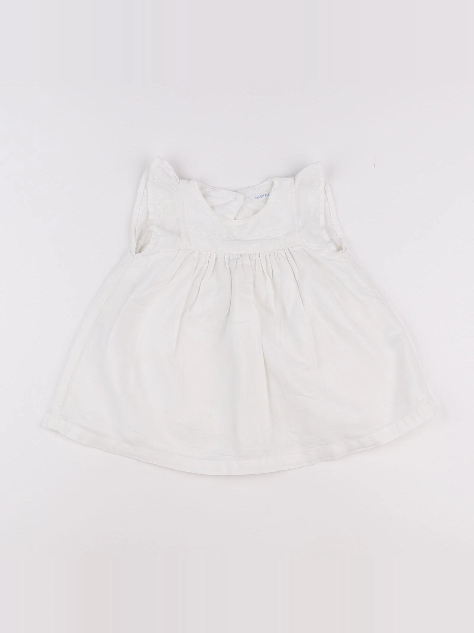 Boutchou - robe blanc - 6 mois