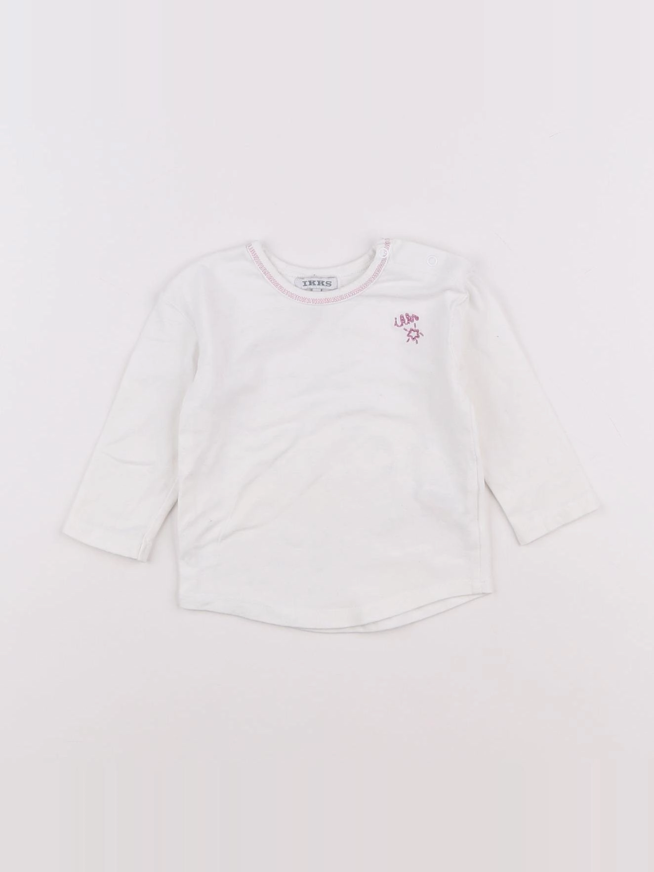 IKKS - tee-shirt blanc - 12 mois