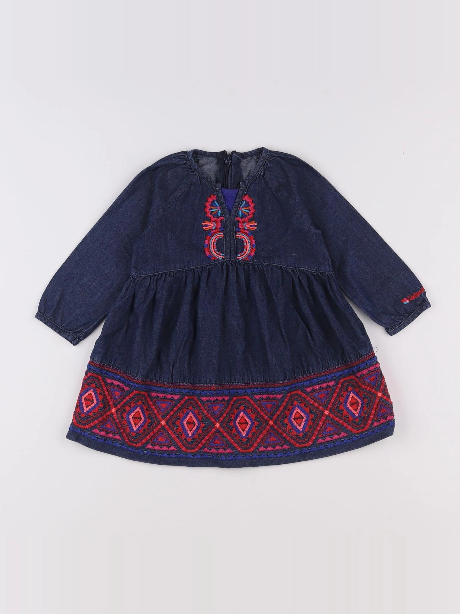 Catimini - robe bleu - 12 mois