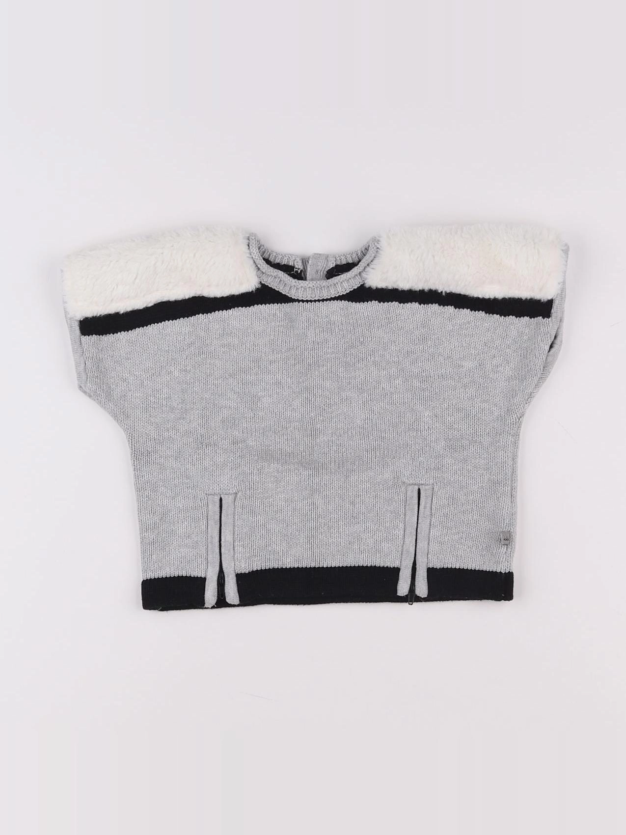 IKKS - pull gris - 12 mois
