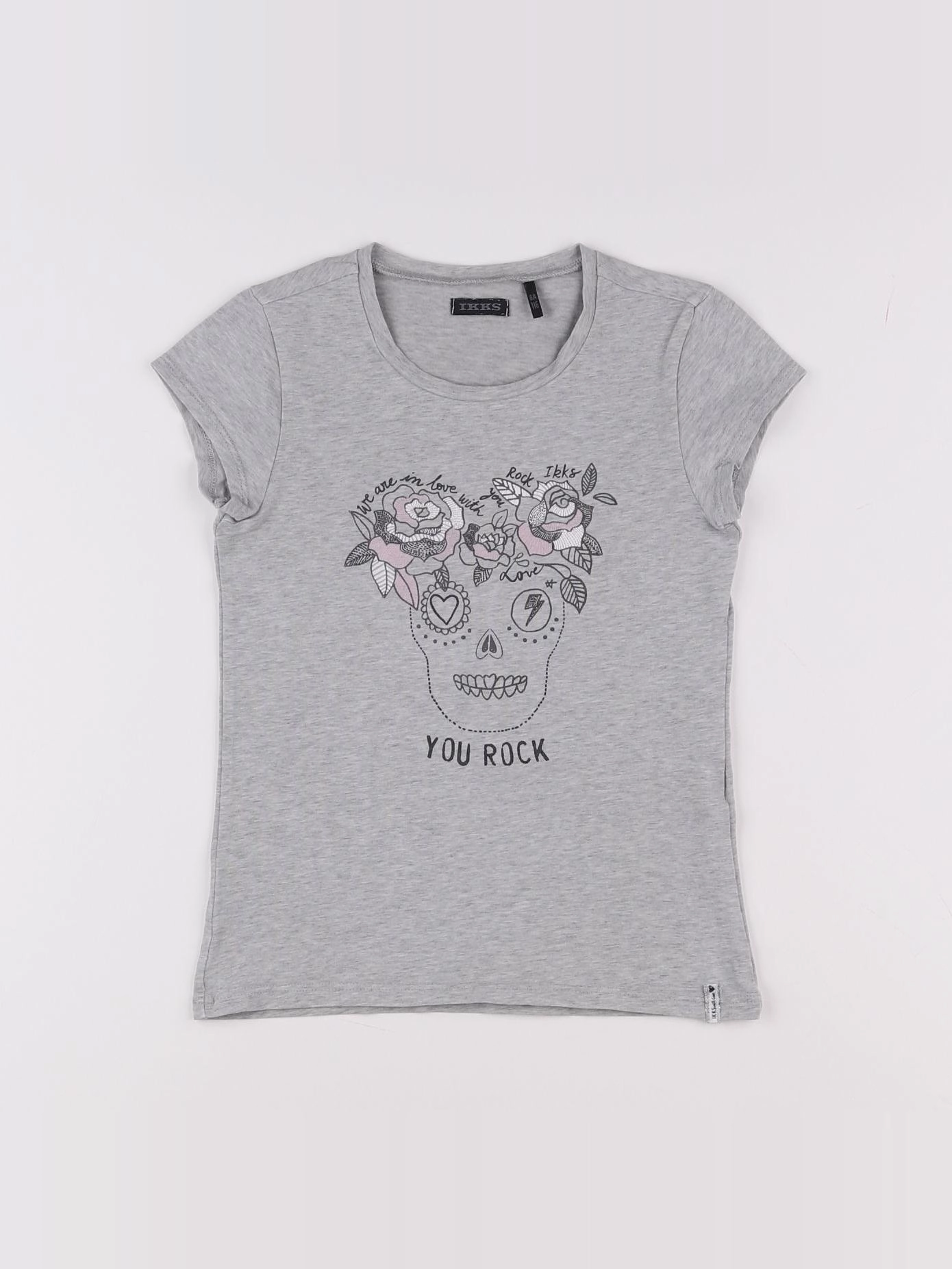 IKKS - tee-shirt gris - 6 ans