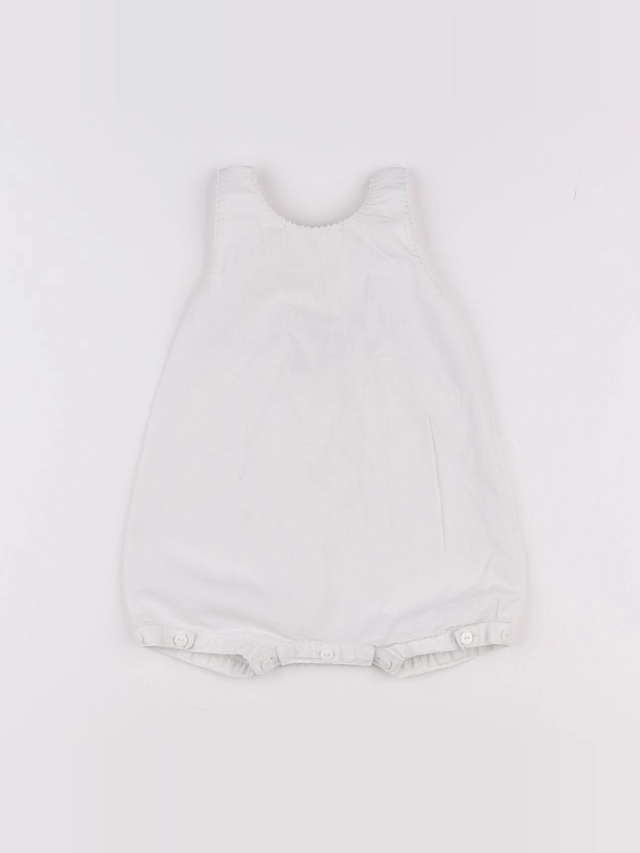 Petit Bateau - salopette blanc - 3 mois