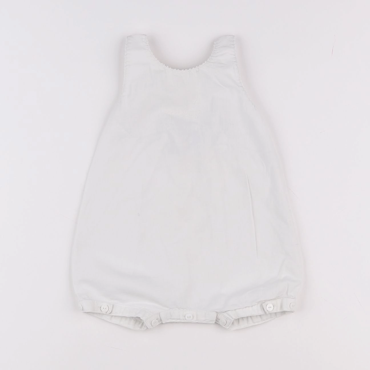Petit Bateau - salopette blanc - 3 mois